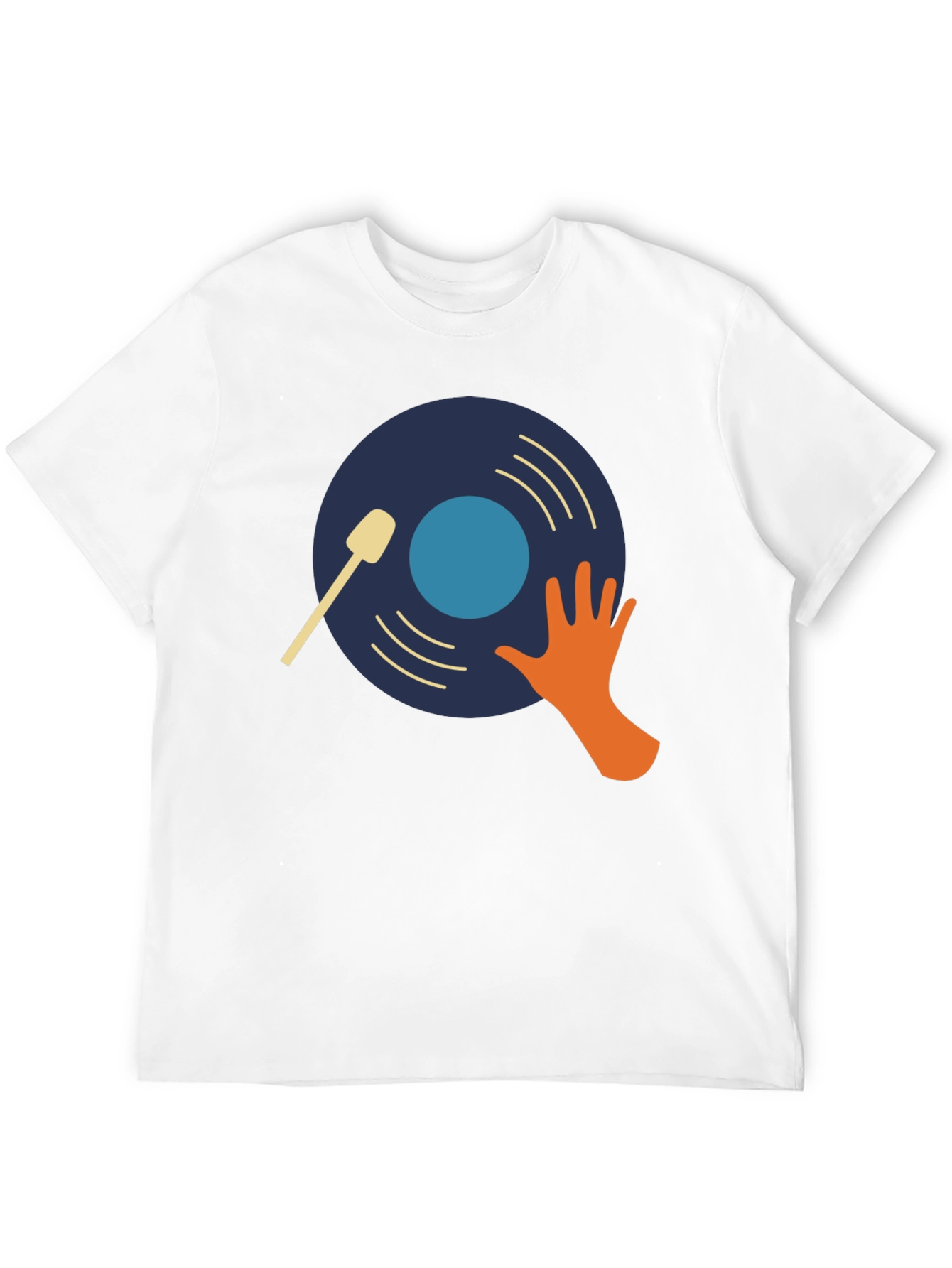 Black DJ Vinyl Record Graphic T-Shirt view 12