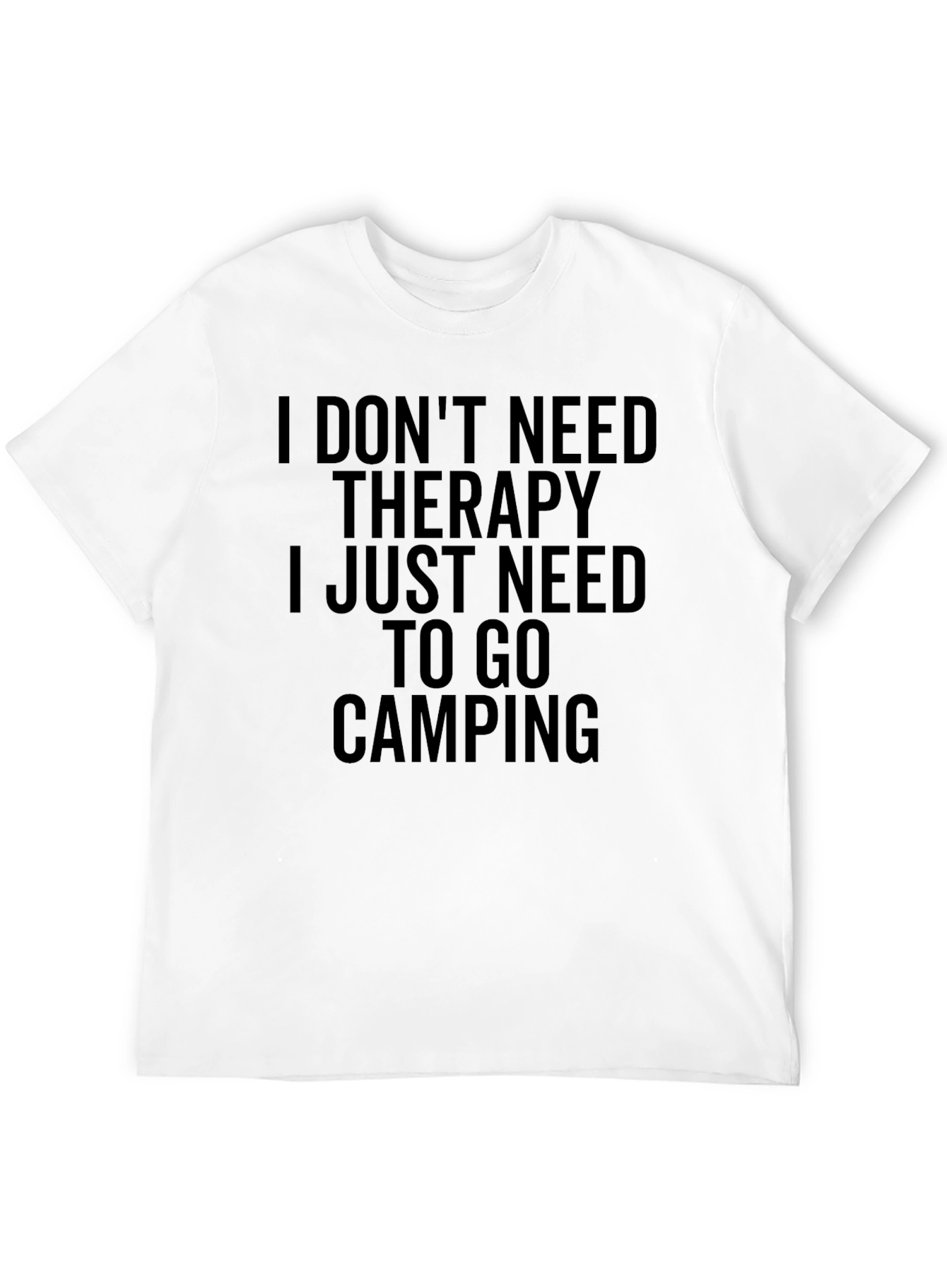 Black Camping Therapy Tee view 12
