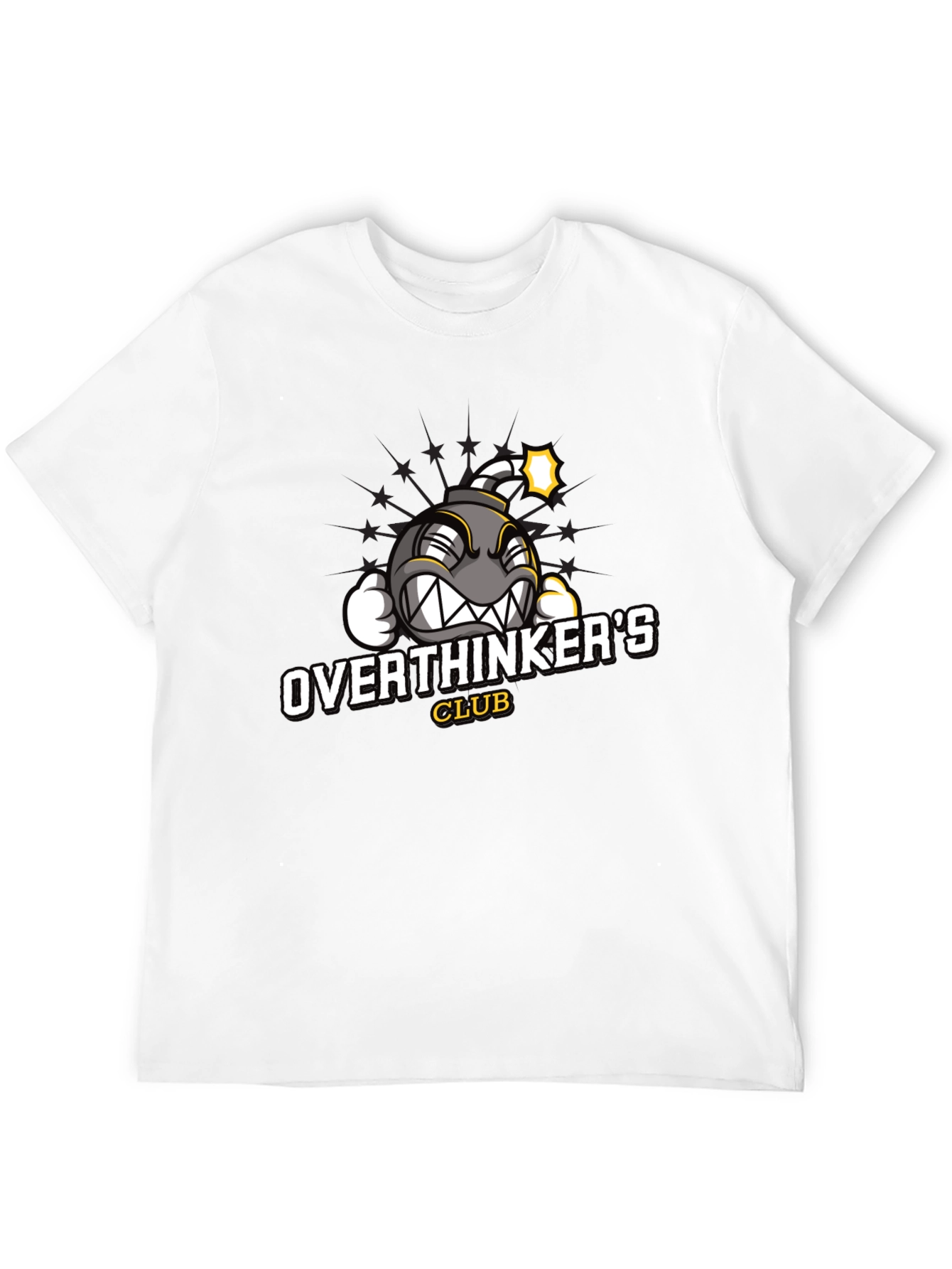 Black Overthinker's Club Graphic Tee view 12