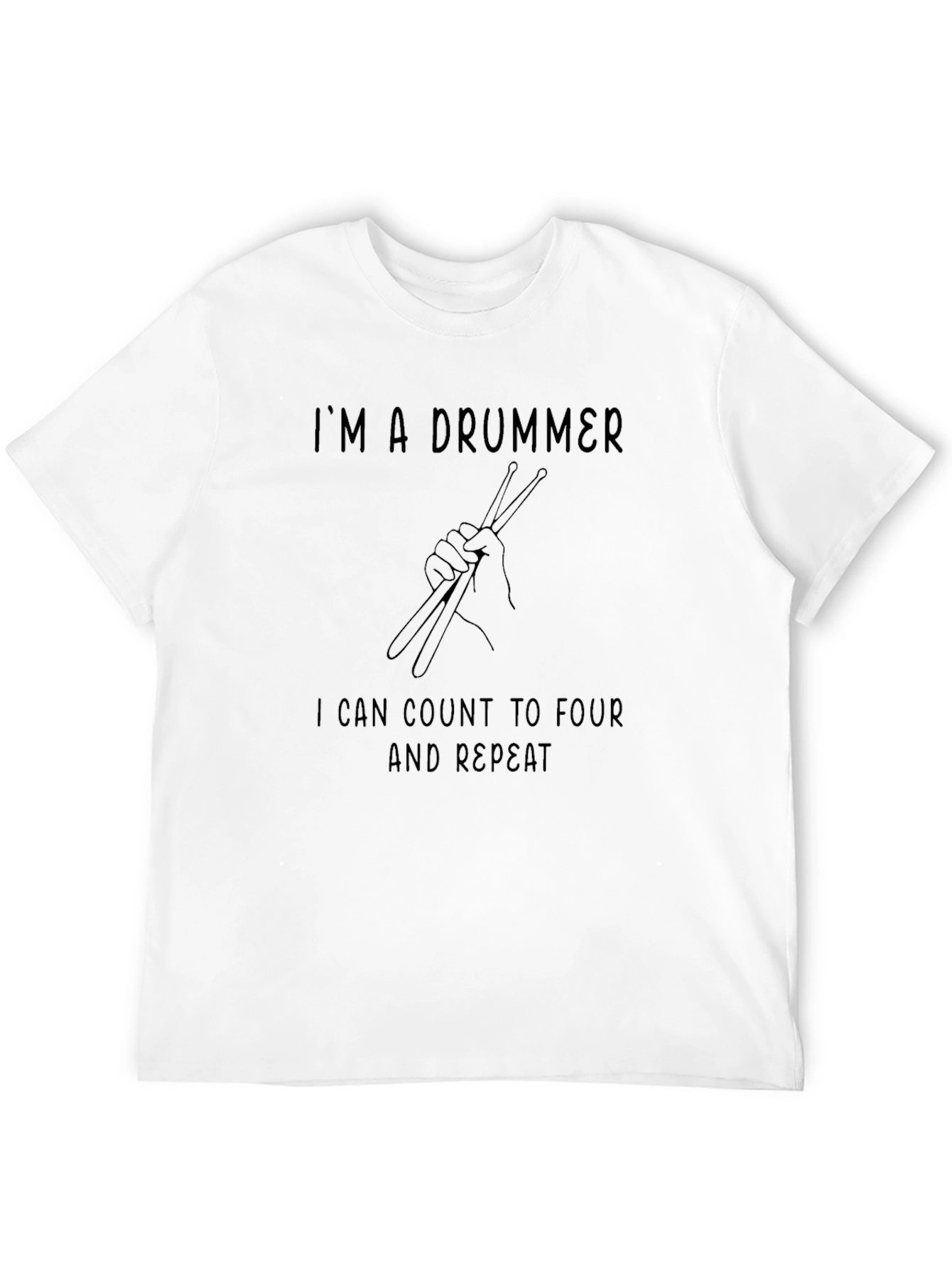 Black I'm a Drummer T-Shirt - Funny Musician Tee view 12