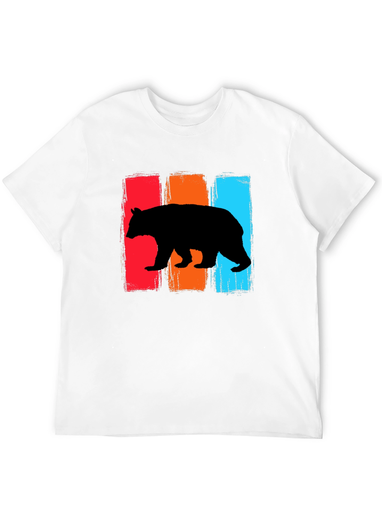 Black Retro Bear Graphic T-Shirt view 12