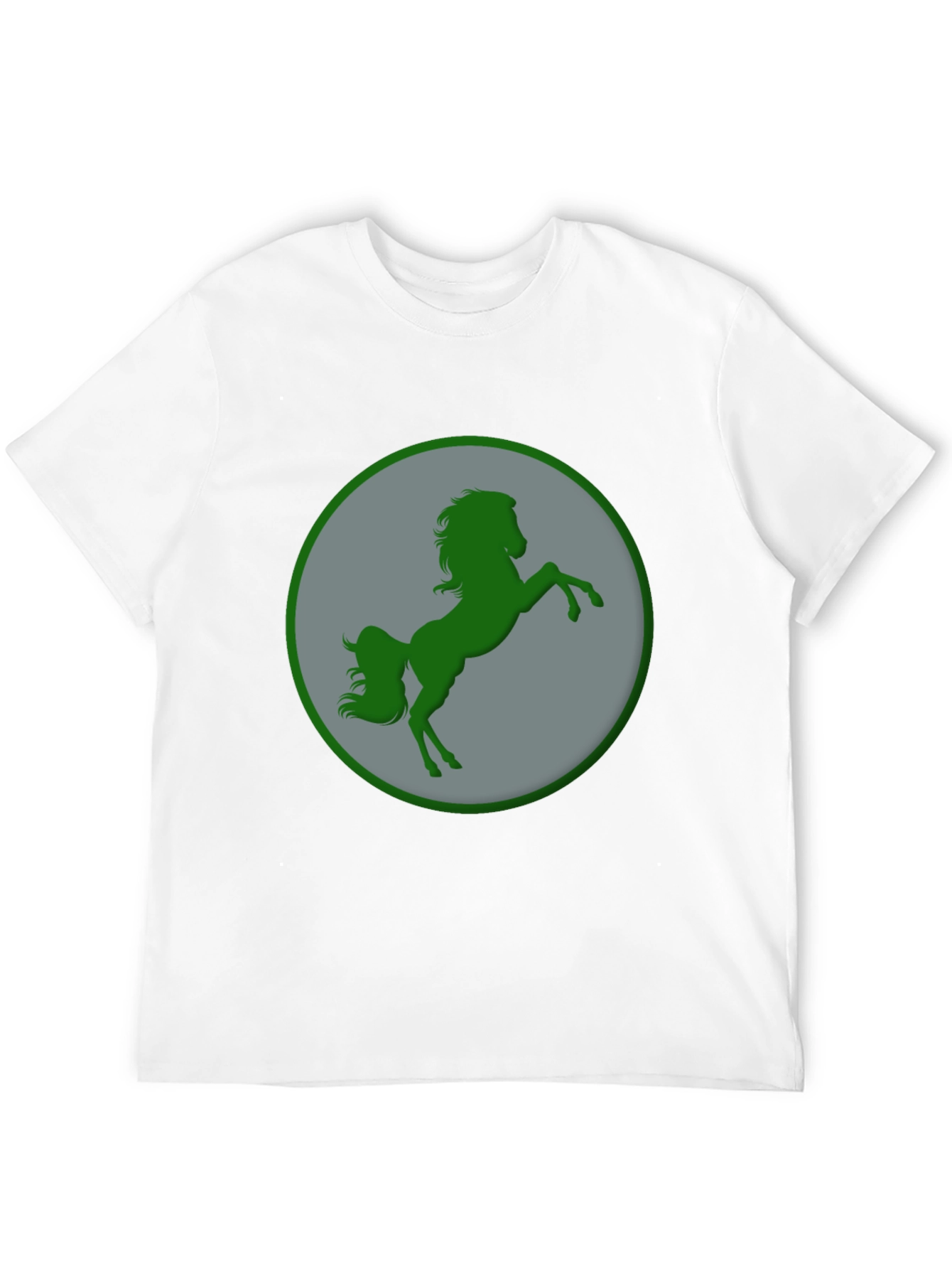 Black Green Horse Graphic Black T-Shirt view 12