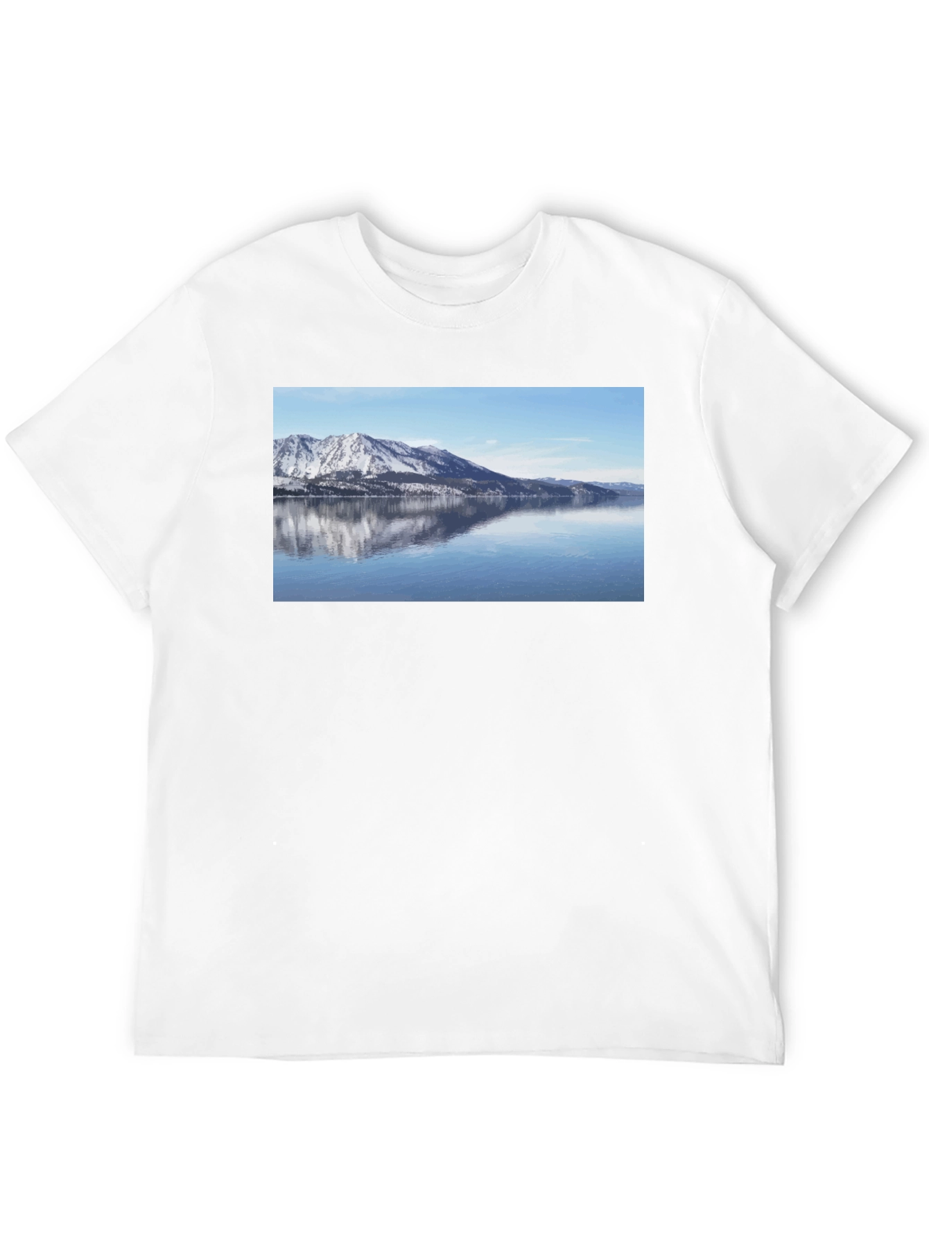 Black Mountain Lake View Graphic Tee view 12
