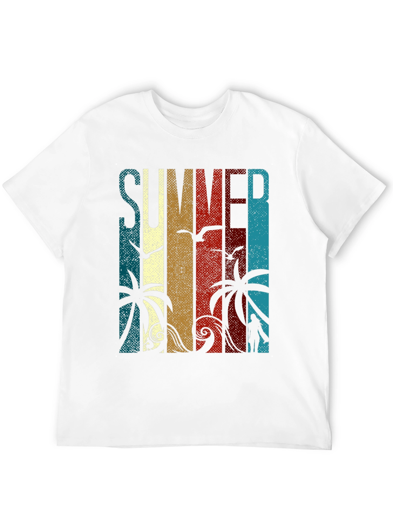 Black Summer Beach Graphic Tee view 12