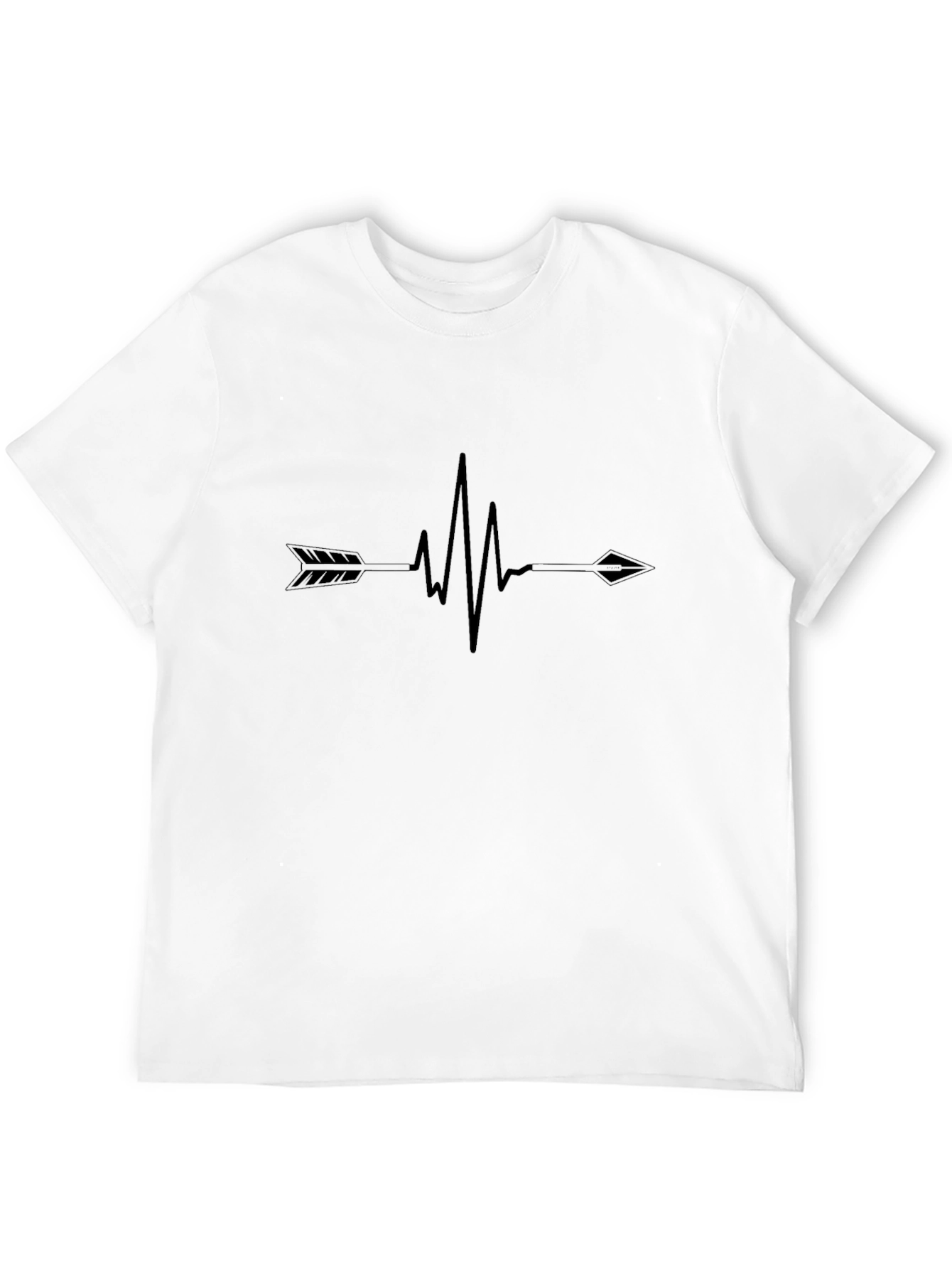 Black Arrow Heartbeat Graphic T-Shirt view 12