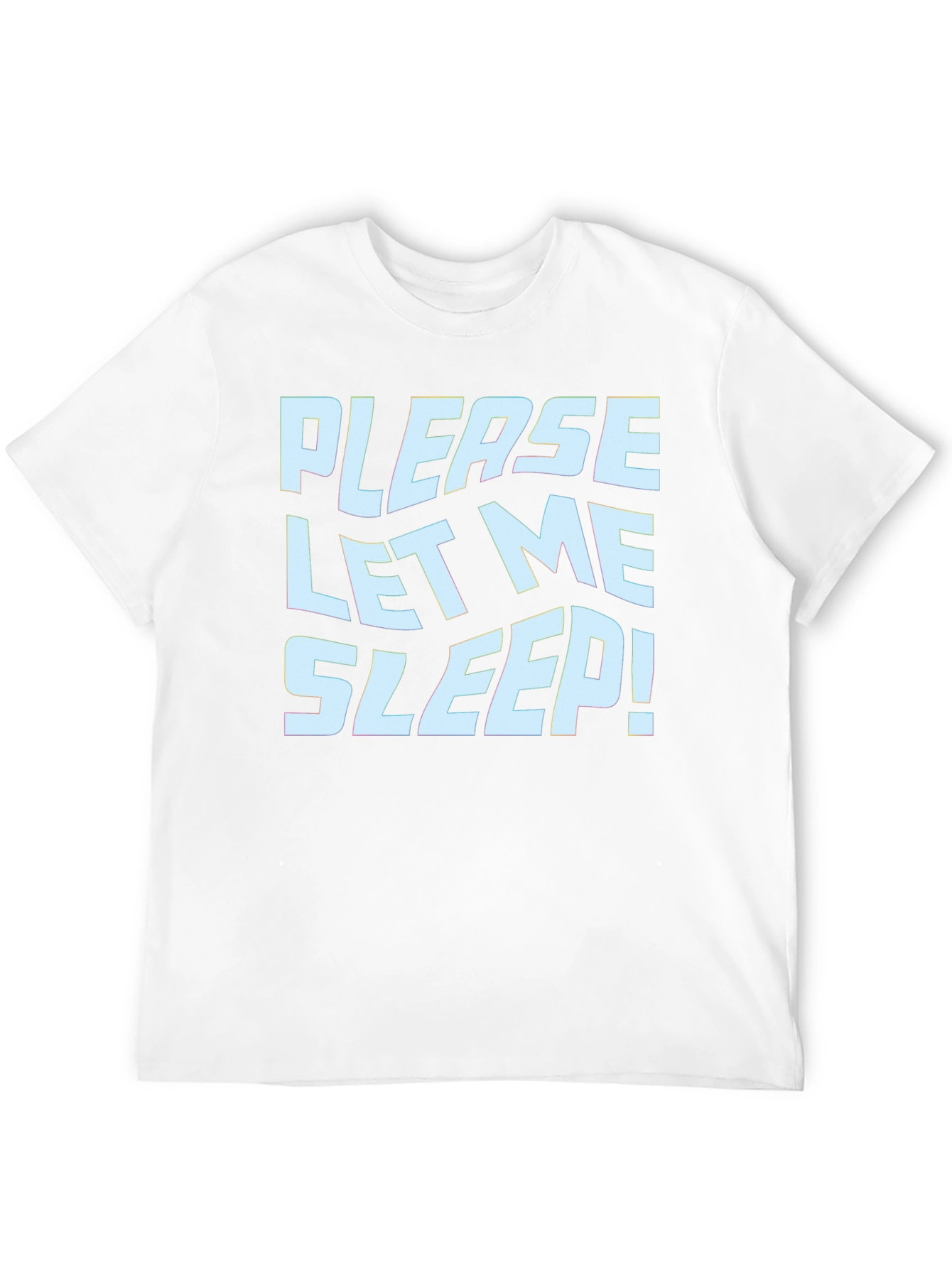 Black Funny 'Please Let Me Sleep!' Graphic Tee view 12