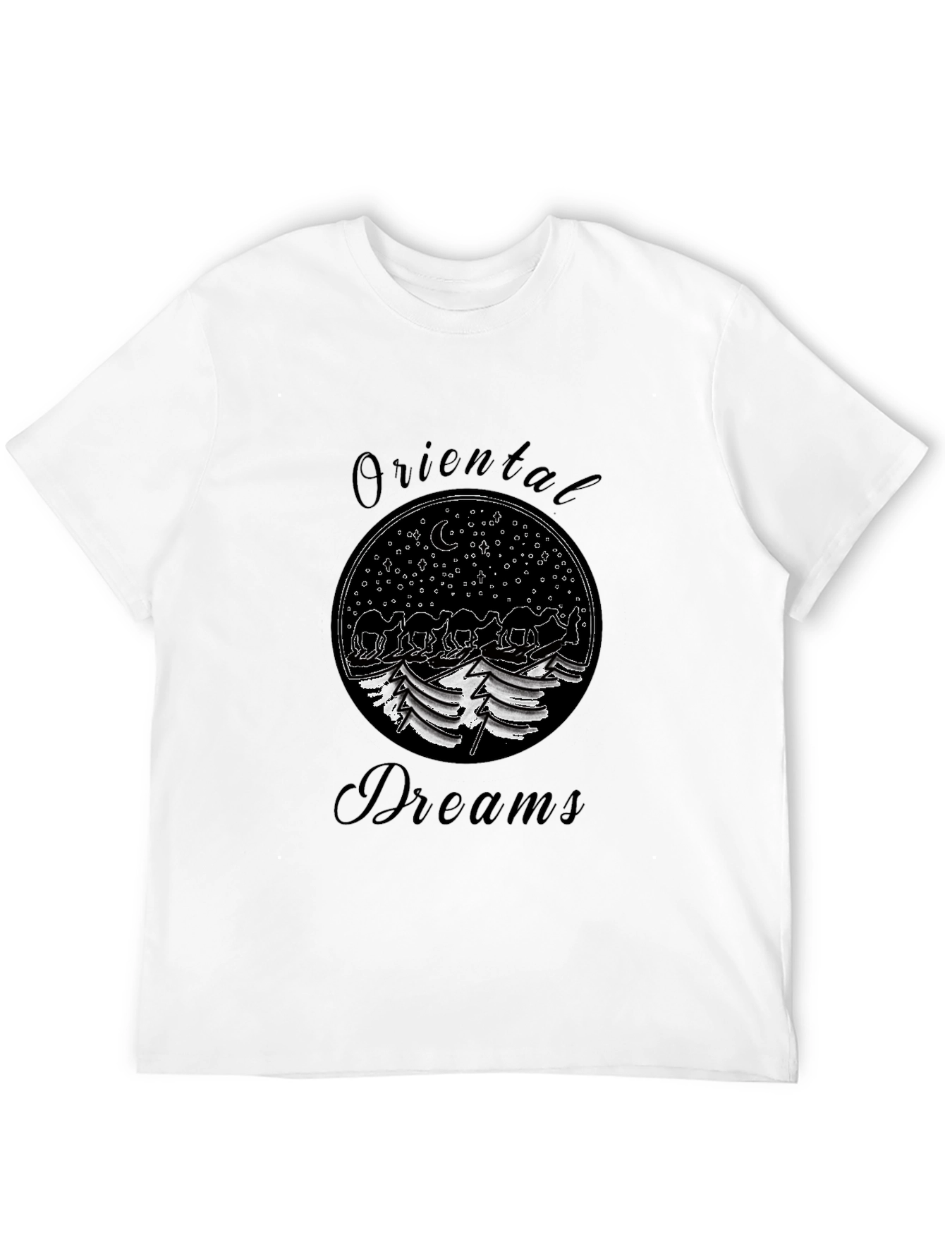 Black Oriental Dreams Graphic T-Shirt view 12