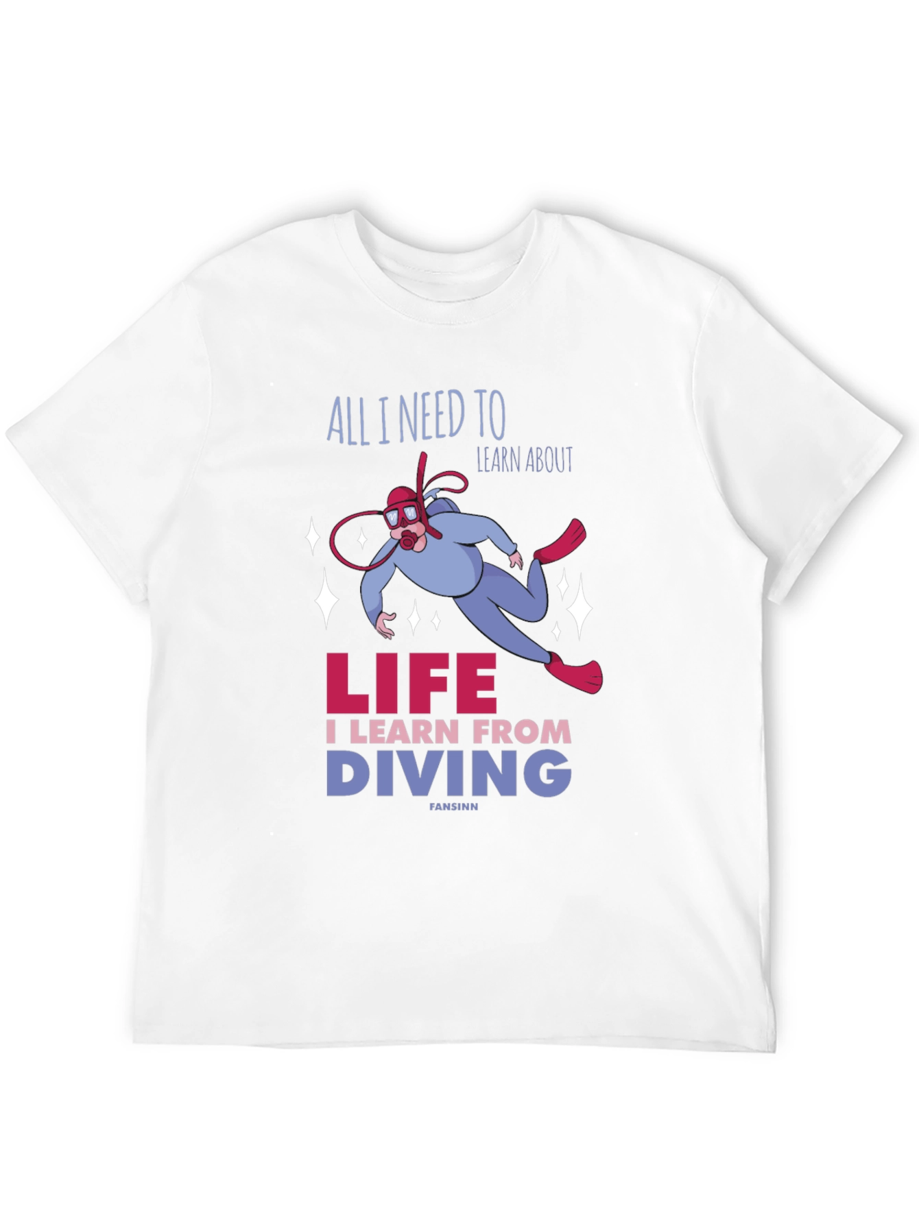 Black Diving Life T-Shirt: Learn from Diving view 12