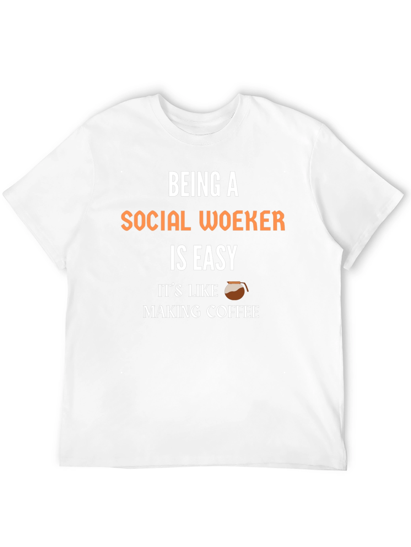 Black Social Worker Coffee T-Shirt - Easy Job! view 12