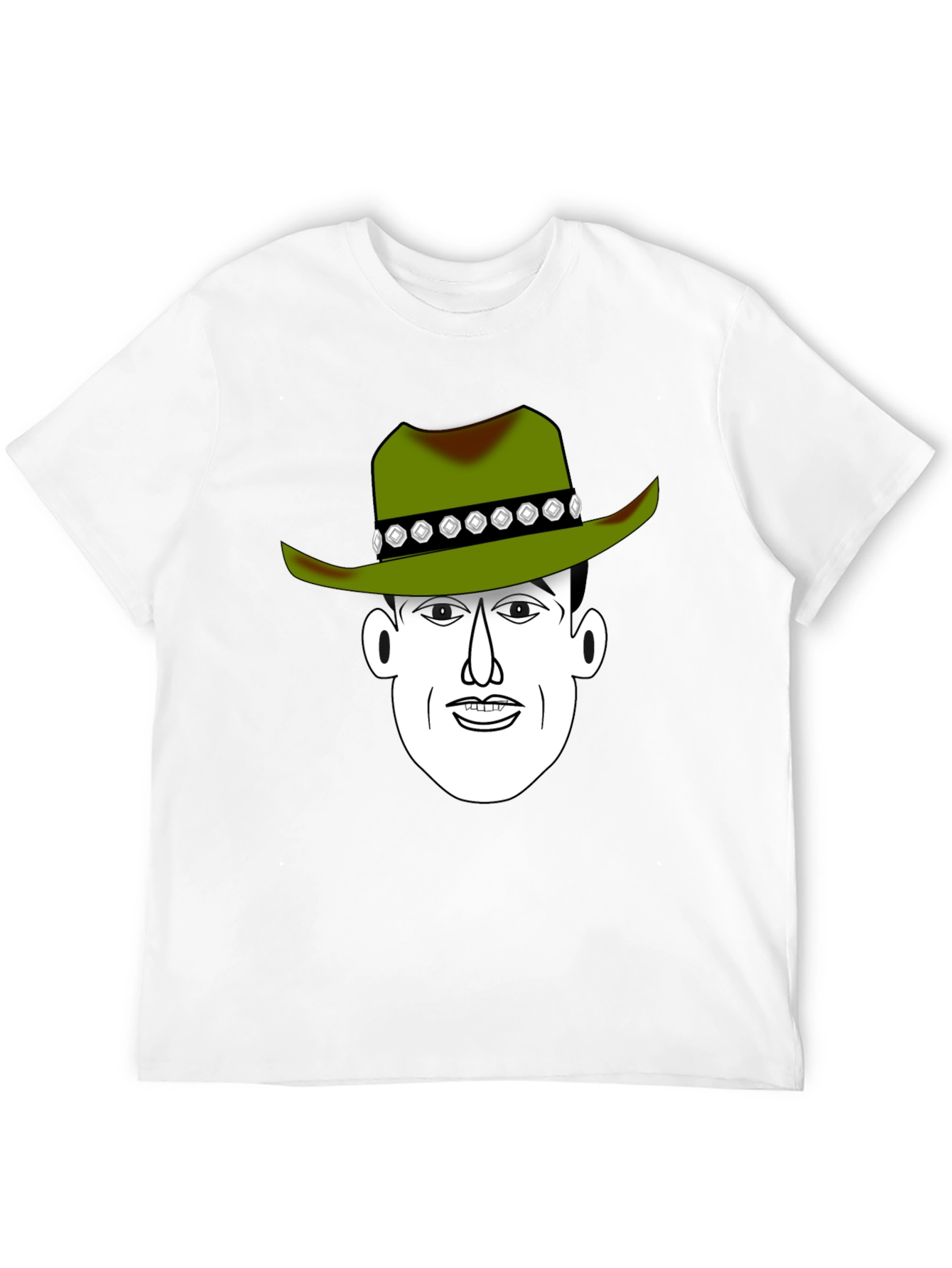 Black Cartoon Cowboy Graphic Tee view 12