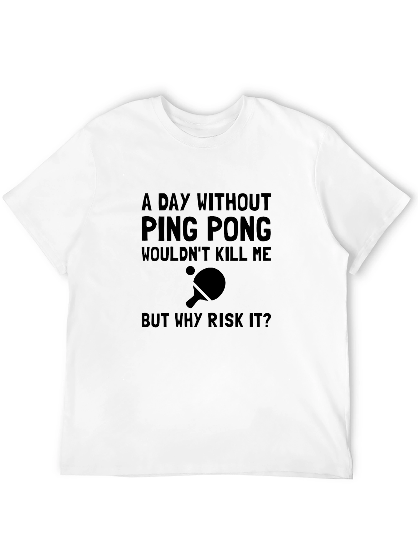 Black Ping Pong T-Shirt - Funny Table Tennis Tee view 12