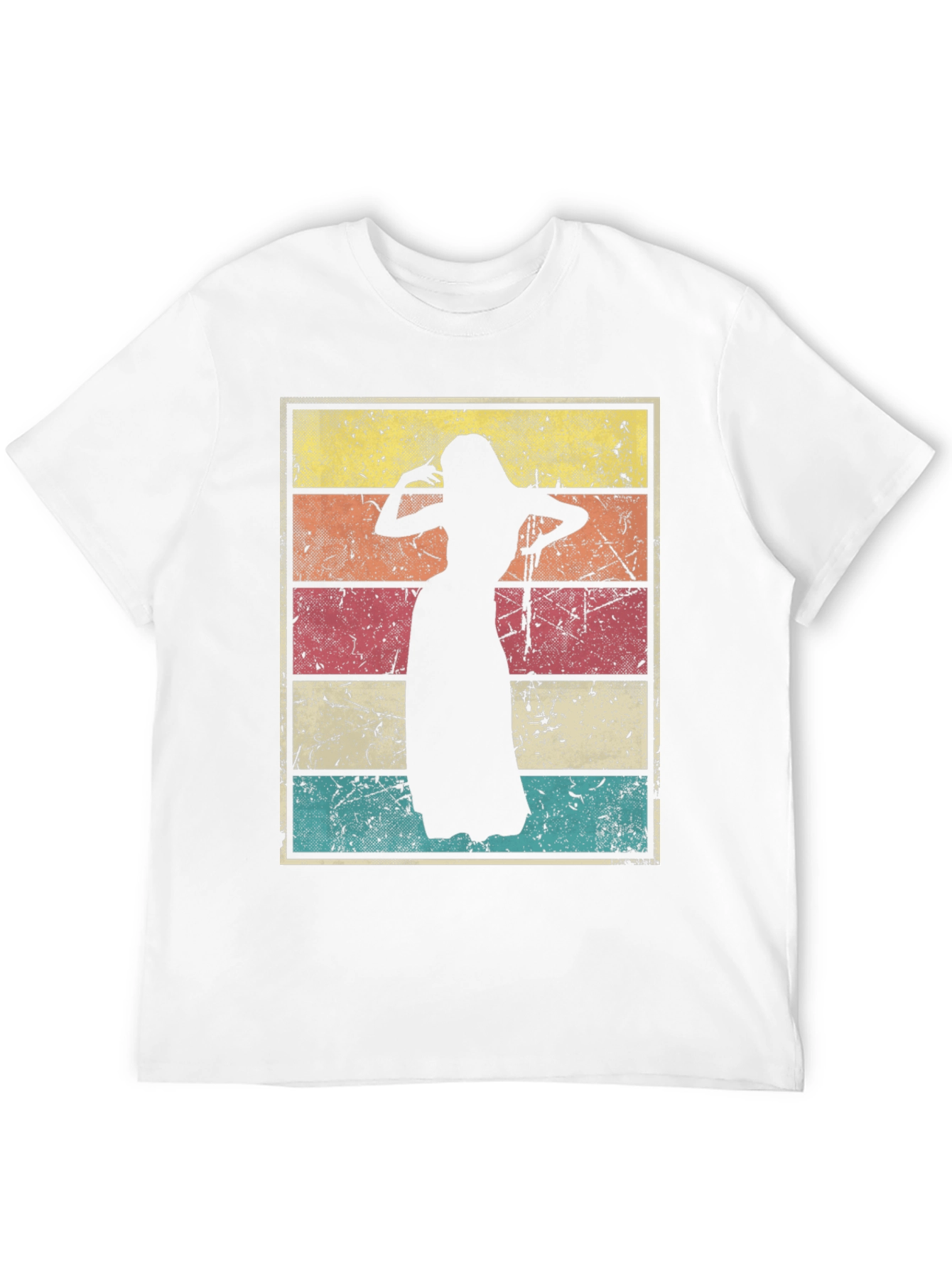 Black Vintage Belly Dancer T-Shirt view 12