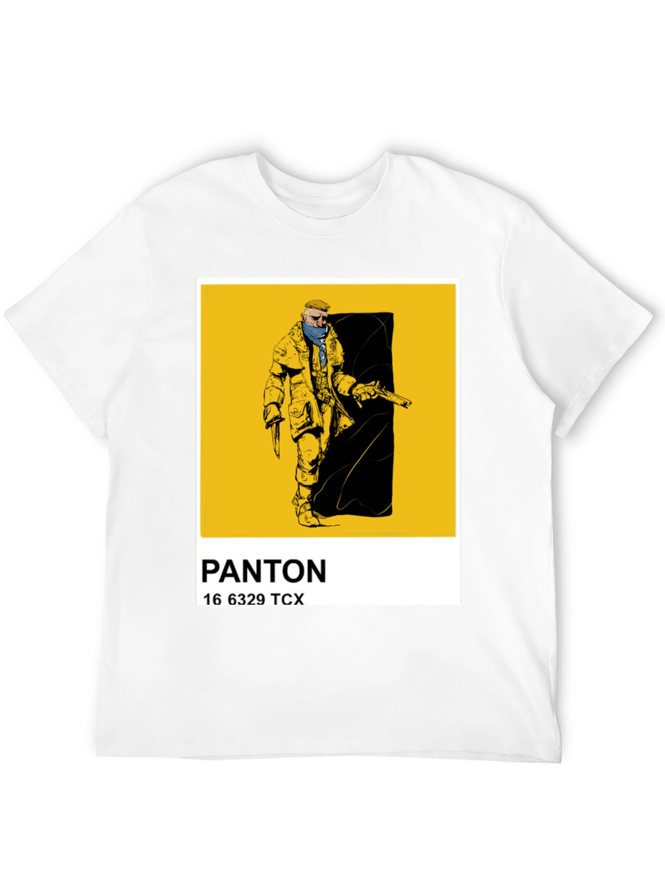 Black Pantone Color Block T-Shirt - Black view 12
