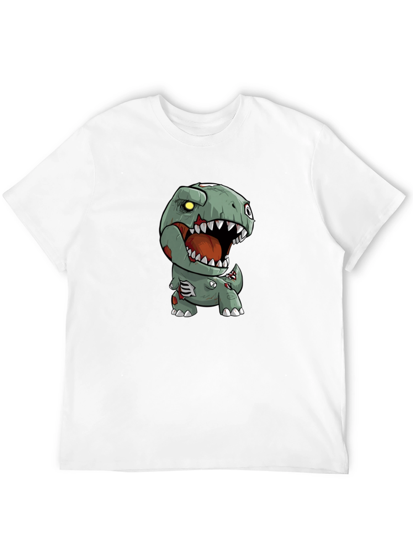 Black Zombie Dinosaur Graphic Tee view 12