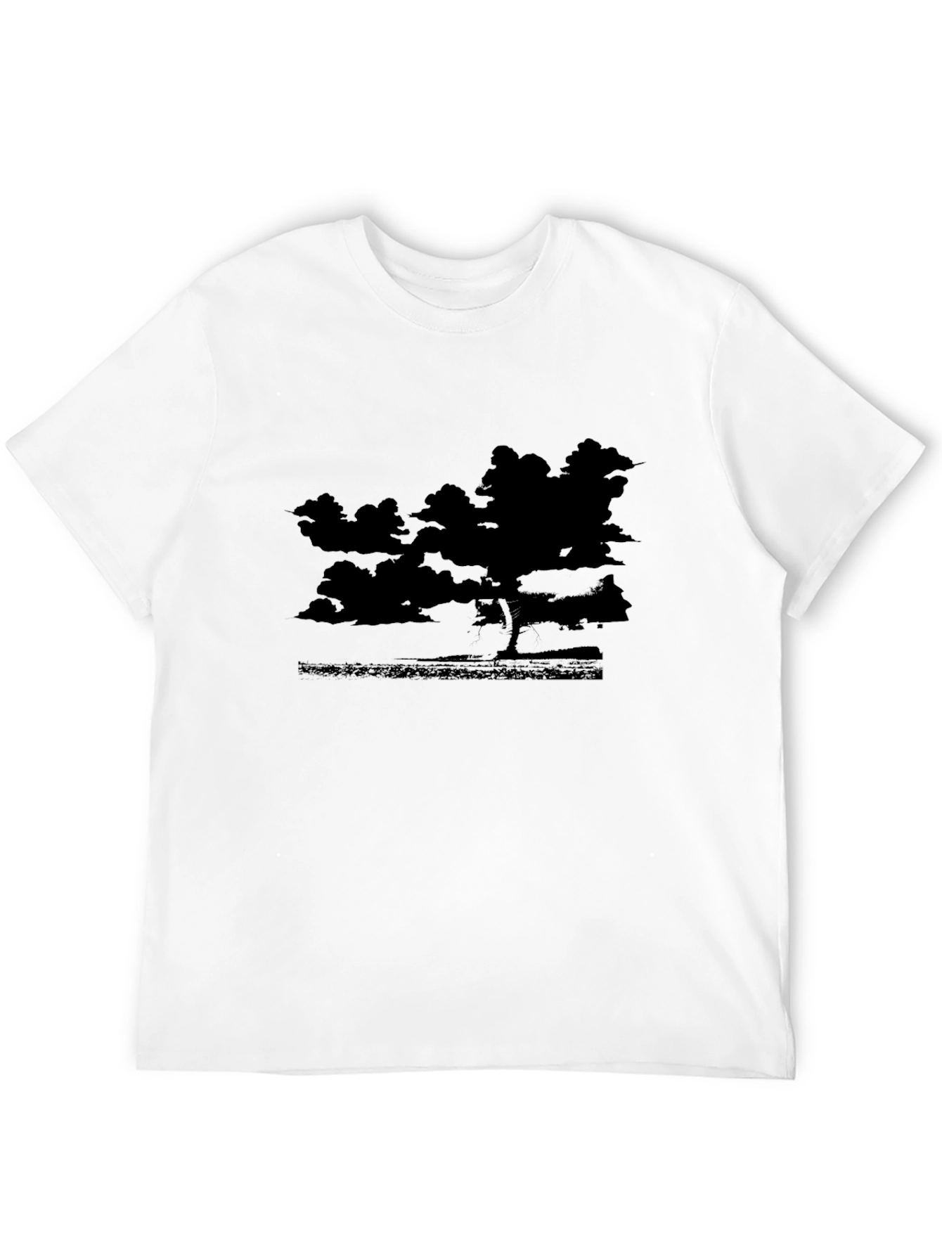 Black Black Silhouette Landscape T-Shirt view 12