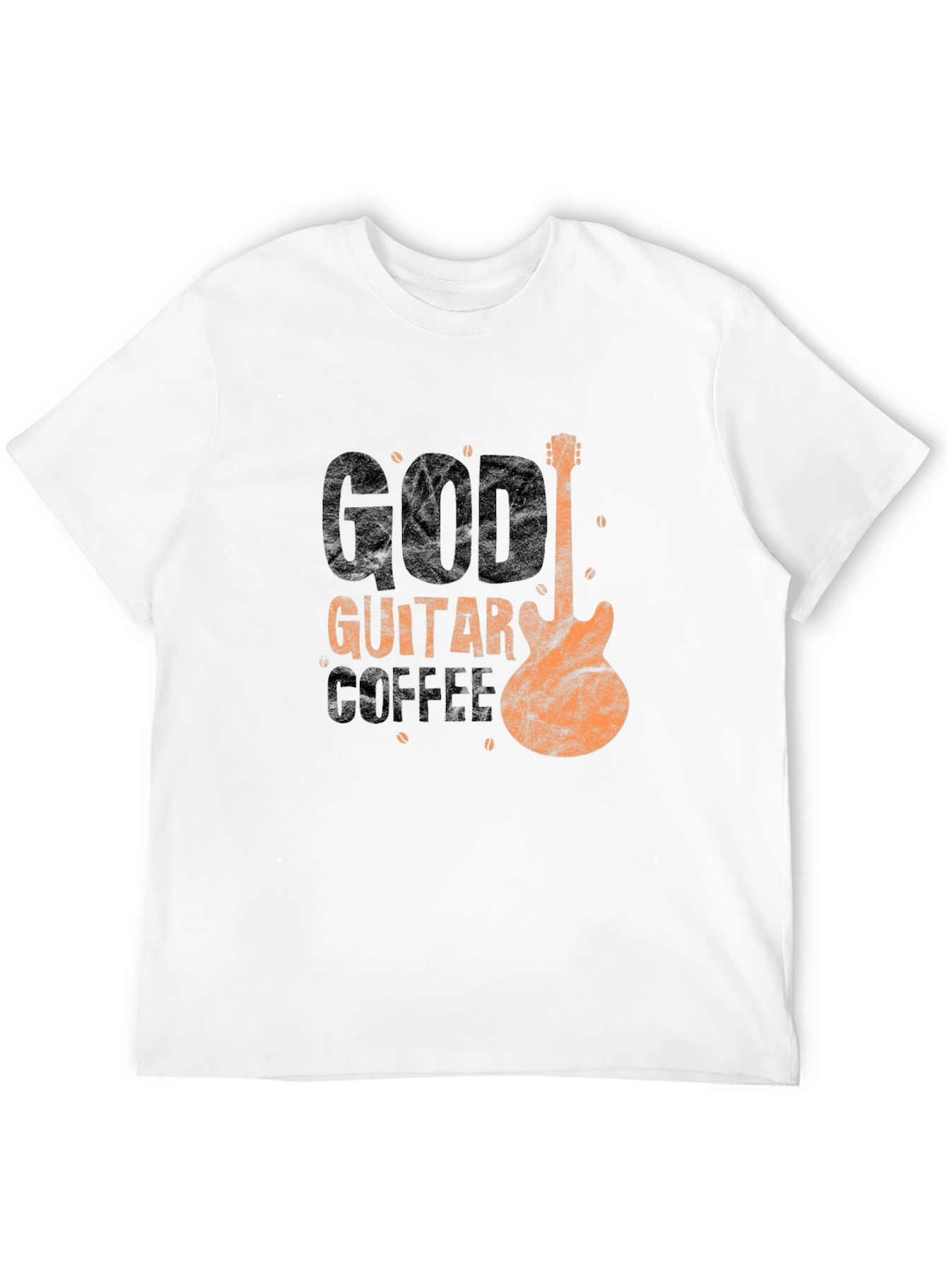 Black God Guitar Coffee T-Shirt - Music Lover Tee view 12