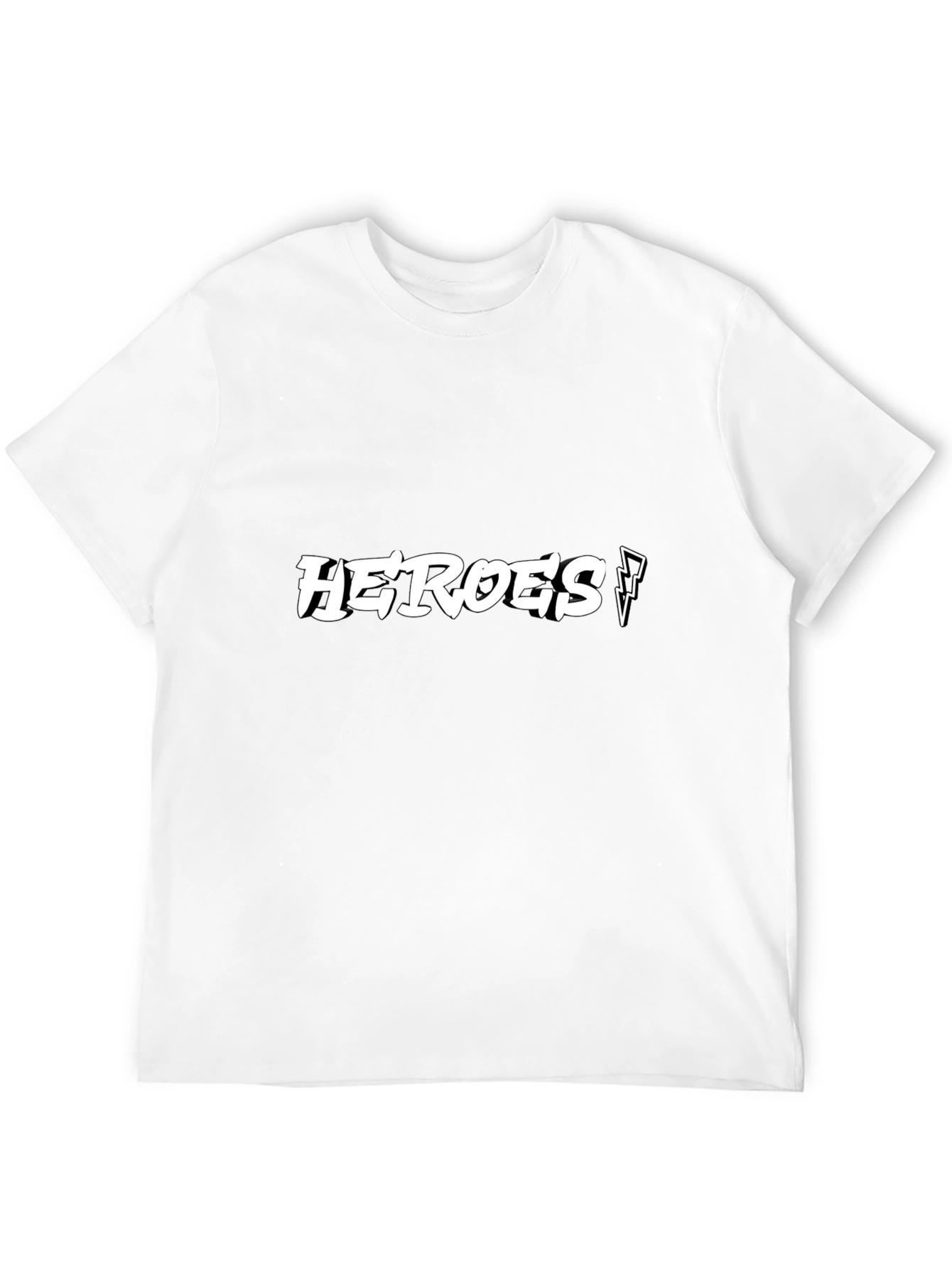 Black Heroes Graphic Print Crew Neck T-Shirt view 12