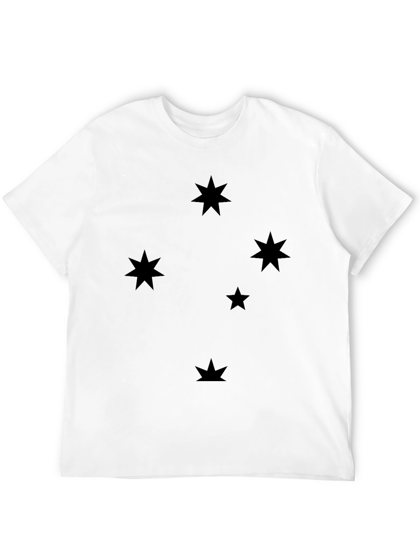 Black Southern Cross Starry Night Black T-Shirt view 12