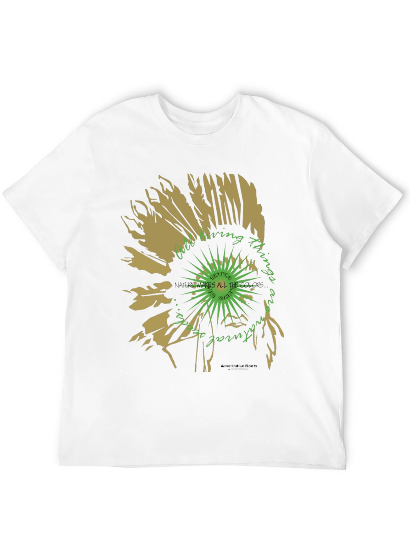 Black Nature Vibes T-Shirt - Organic Graphic Tee view 12