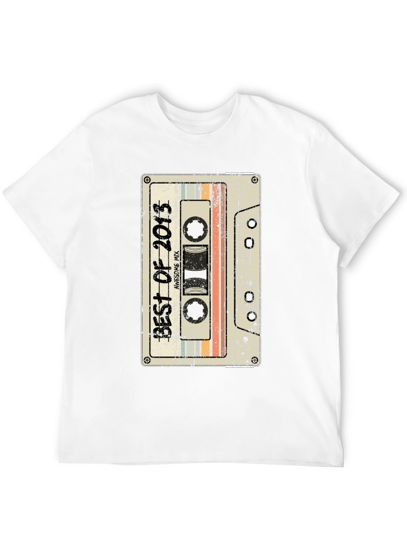 Black Vintage Cassette Tape Best of 2013 Graphic Tee view 12