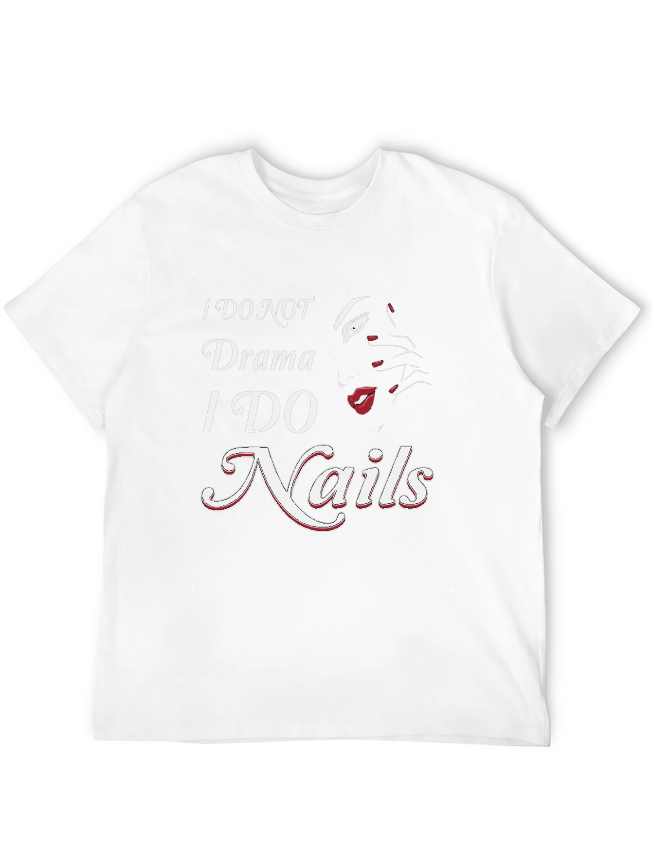 Black I Do Nails Graphic Tee - Manicure Lover's T-Shirt view 12