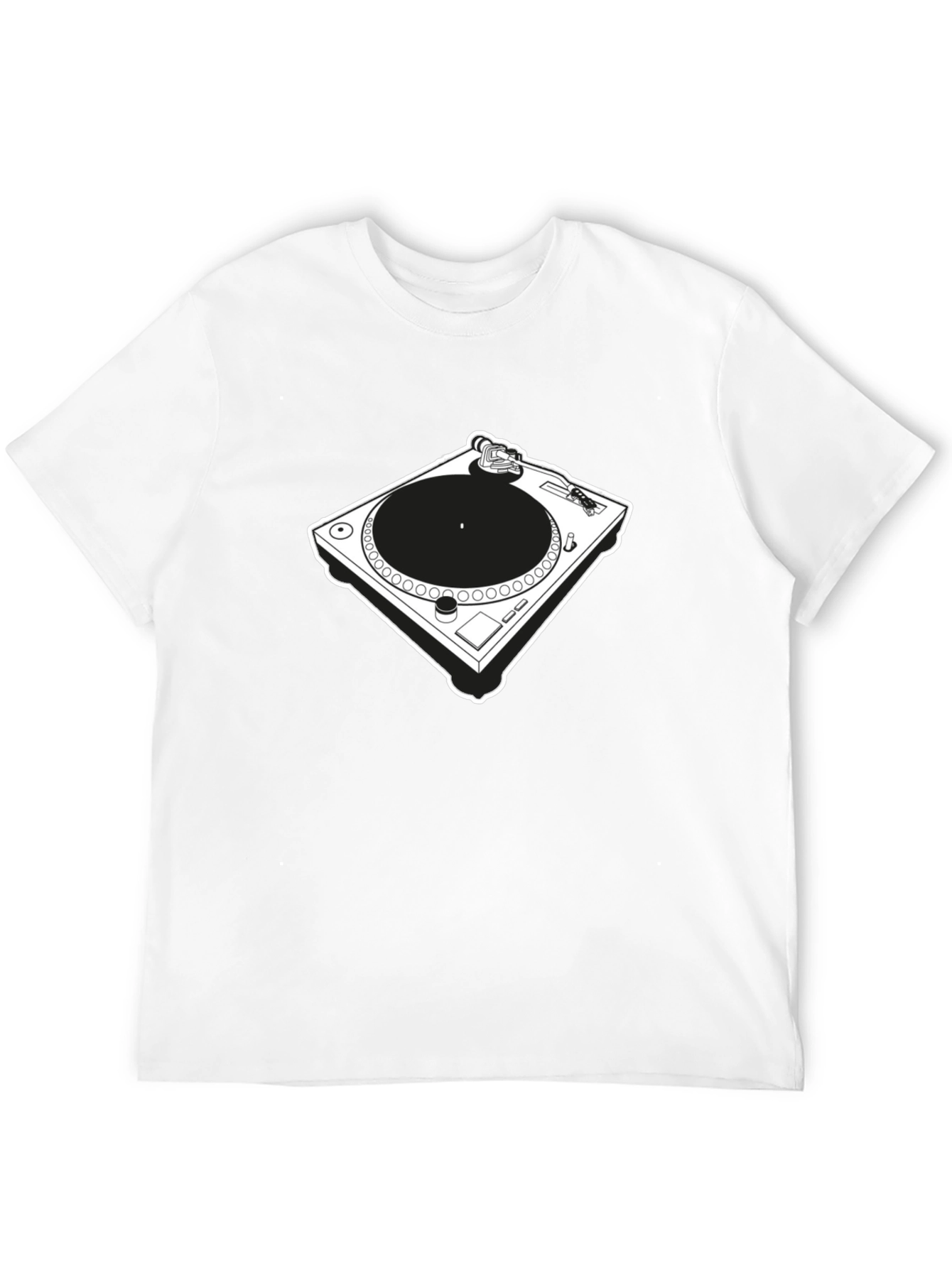 Black Cool Turntable Graphic Tee - Black view 12