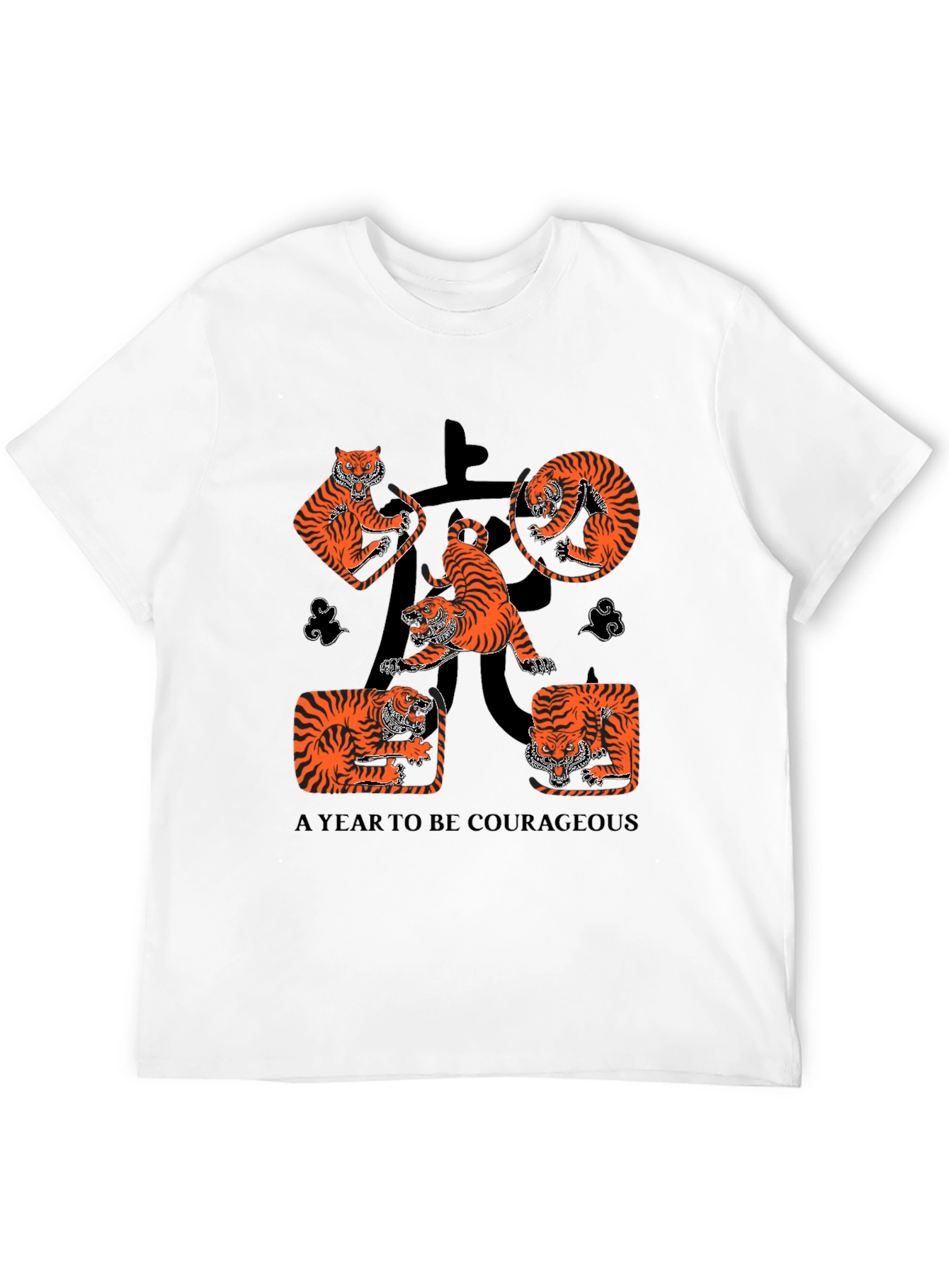 Black Year of the Tiger Graphic Tee - Black view 12