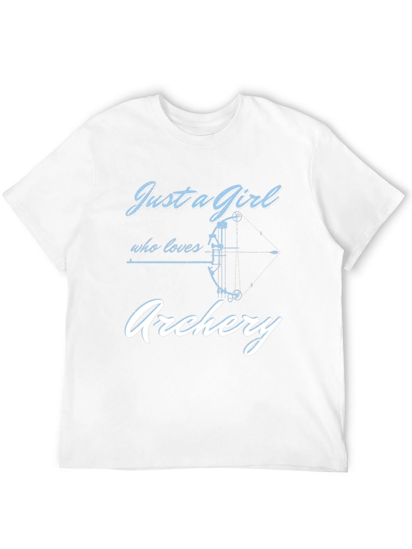 Black Just a Girl Who Loves Archery T-Shirt view 12