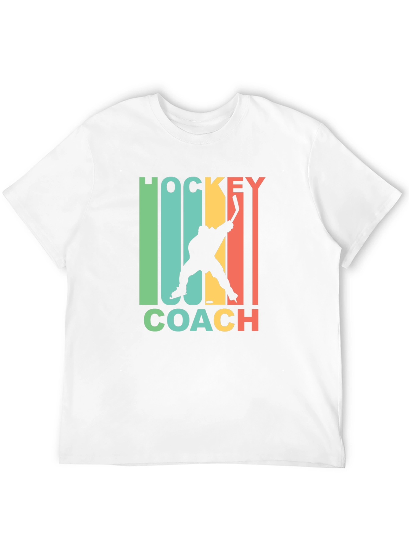 Black Hockey Coach Graphic Tee - Retro Style view 12
