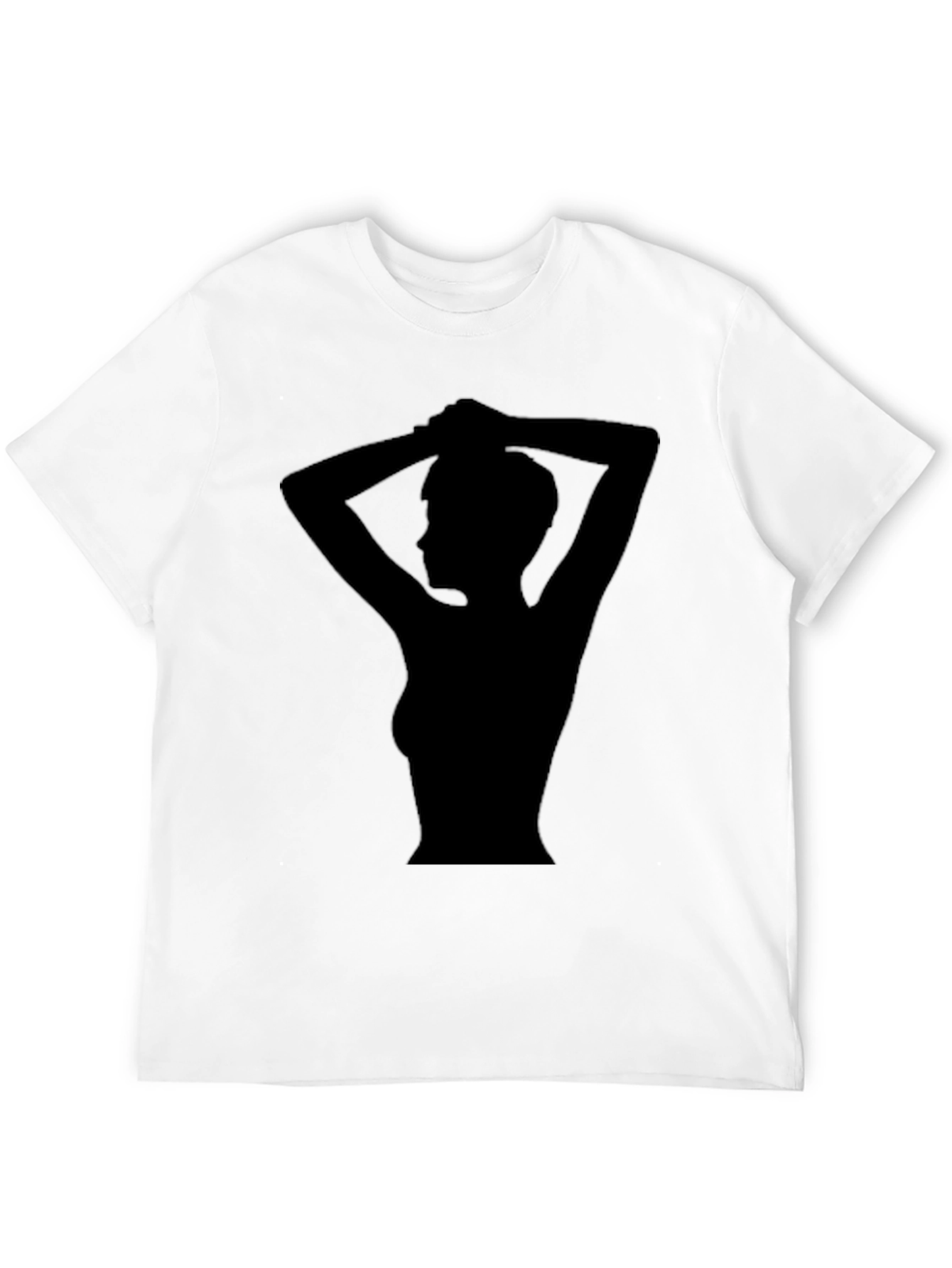 Black Silhouette Graphic Tee - Stylish Black T-Shirt view 12