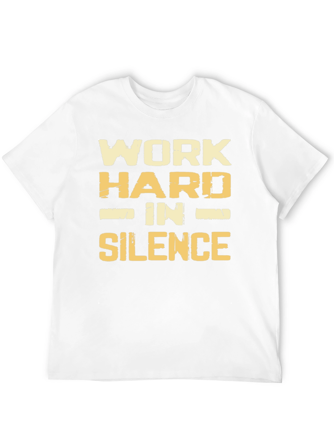 Black Work Hard In Silence Graphic T-Shirt view 12