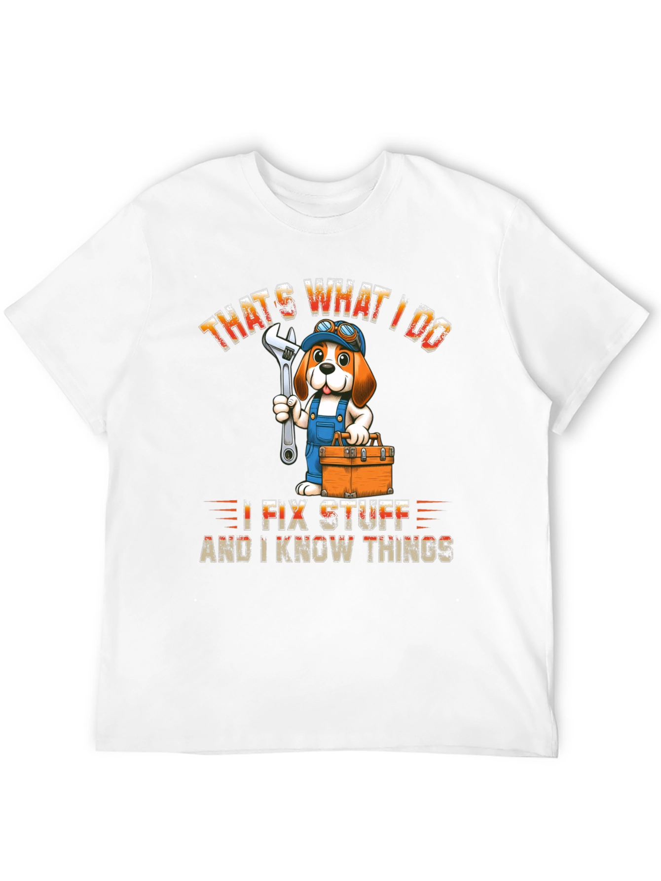 Black That's What I Do I Fix Stuff T-Shirt view 12