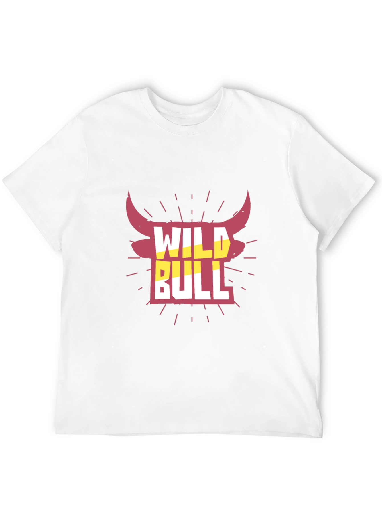 Black Wild Bull Graphic Tee - Black Crew Neck T-Shirt view 12