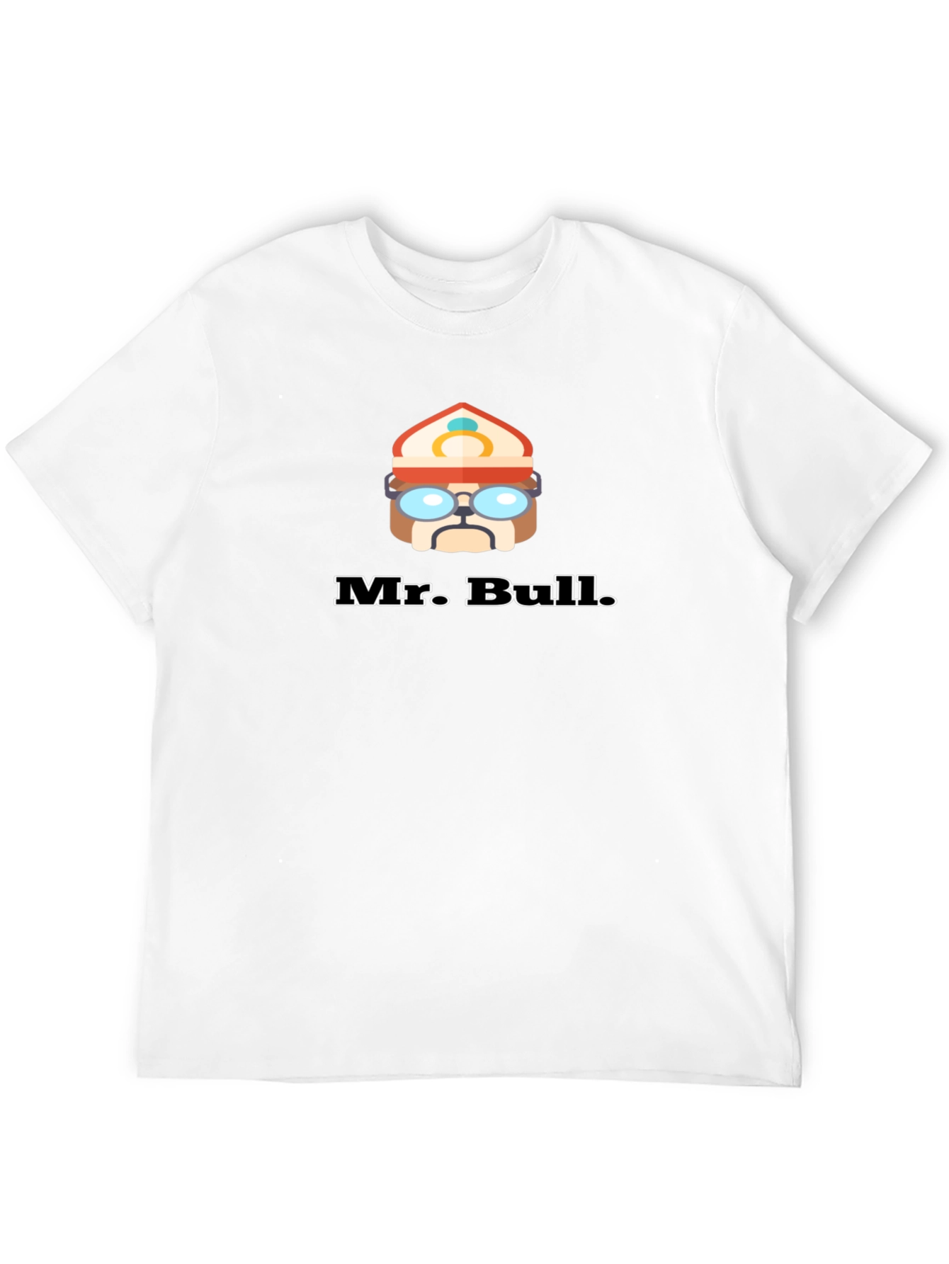 Black Mr. Bull Black T-Shirt Cartoon Graphic Tee view 12