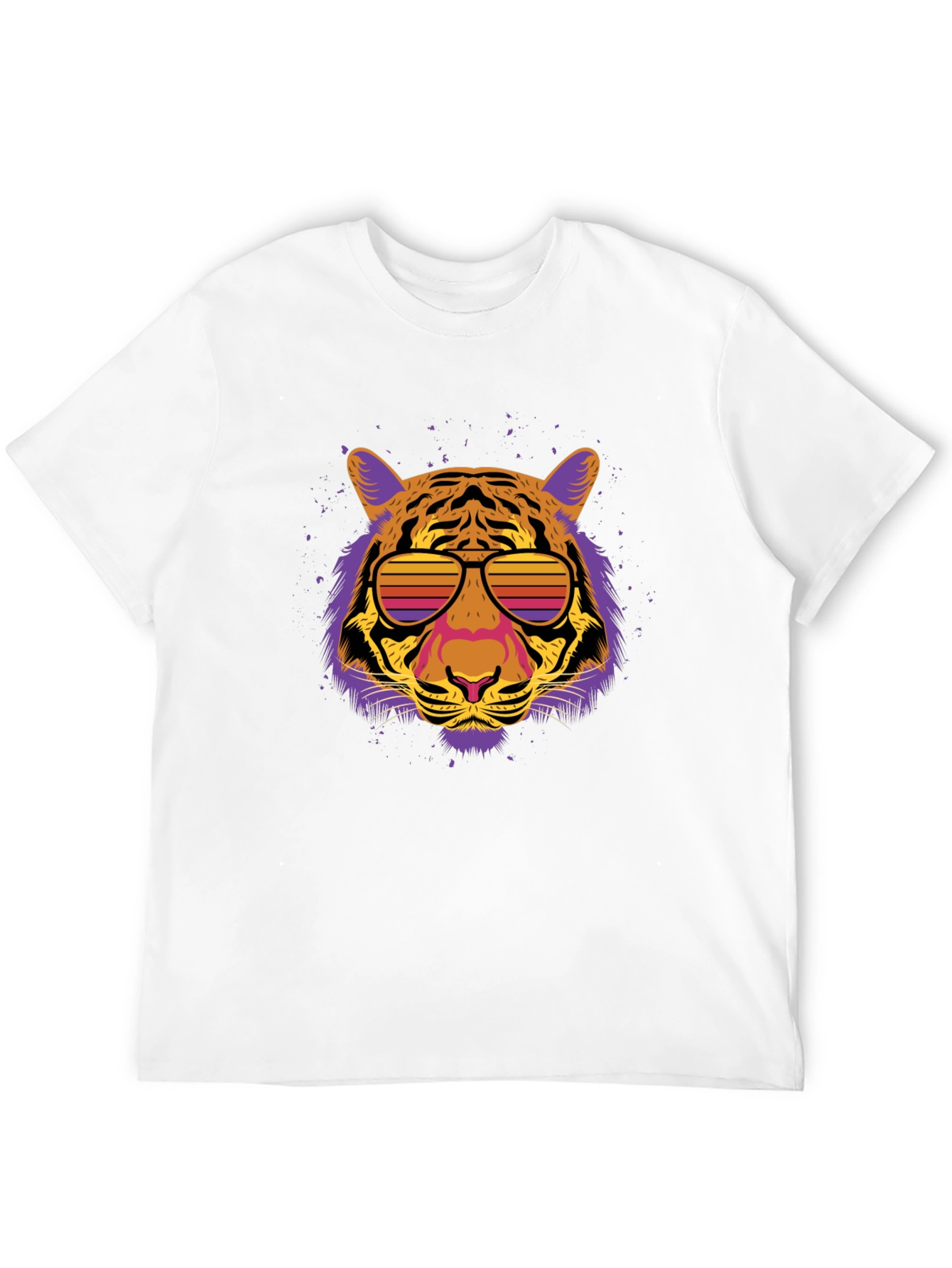 Black Retro Tiger Graphic Tee view 12