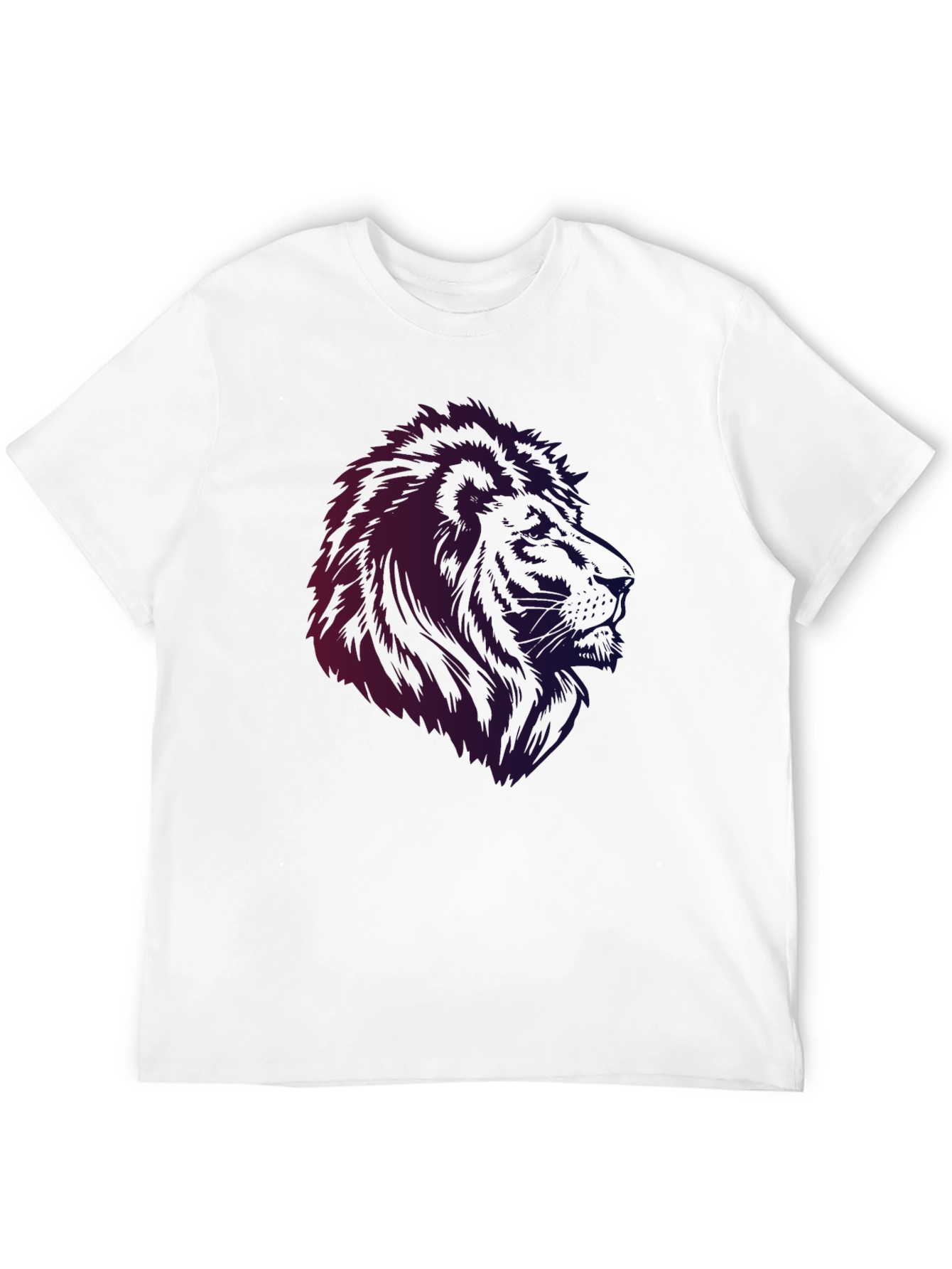 Black Lion Graphic Black T-Shirt - Men's Casual Tee view 12