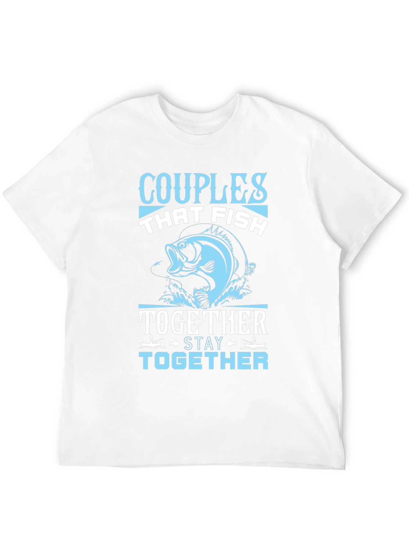 Black Couples Who Fish Together Stay Together T-Shirt view 12