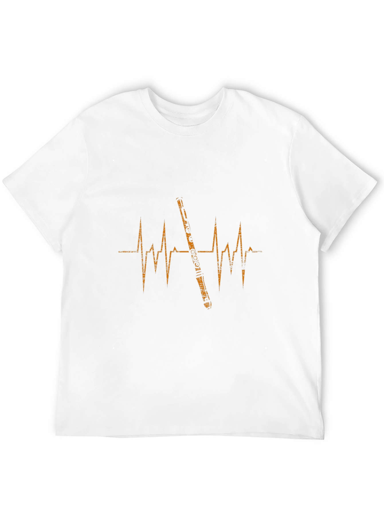 Black Flute Heartbeat Graphic Tee - Musician's Apparel view 12