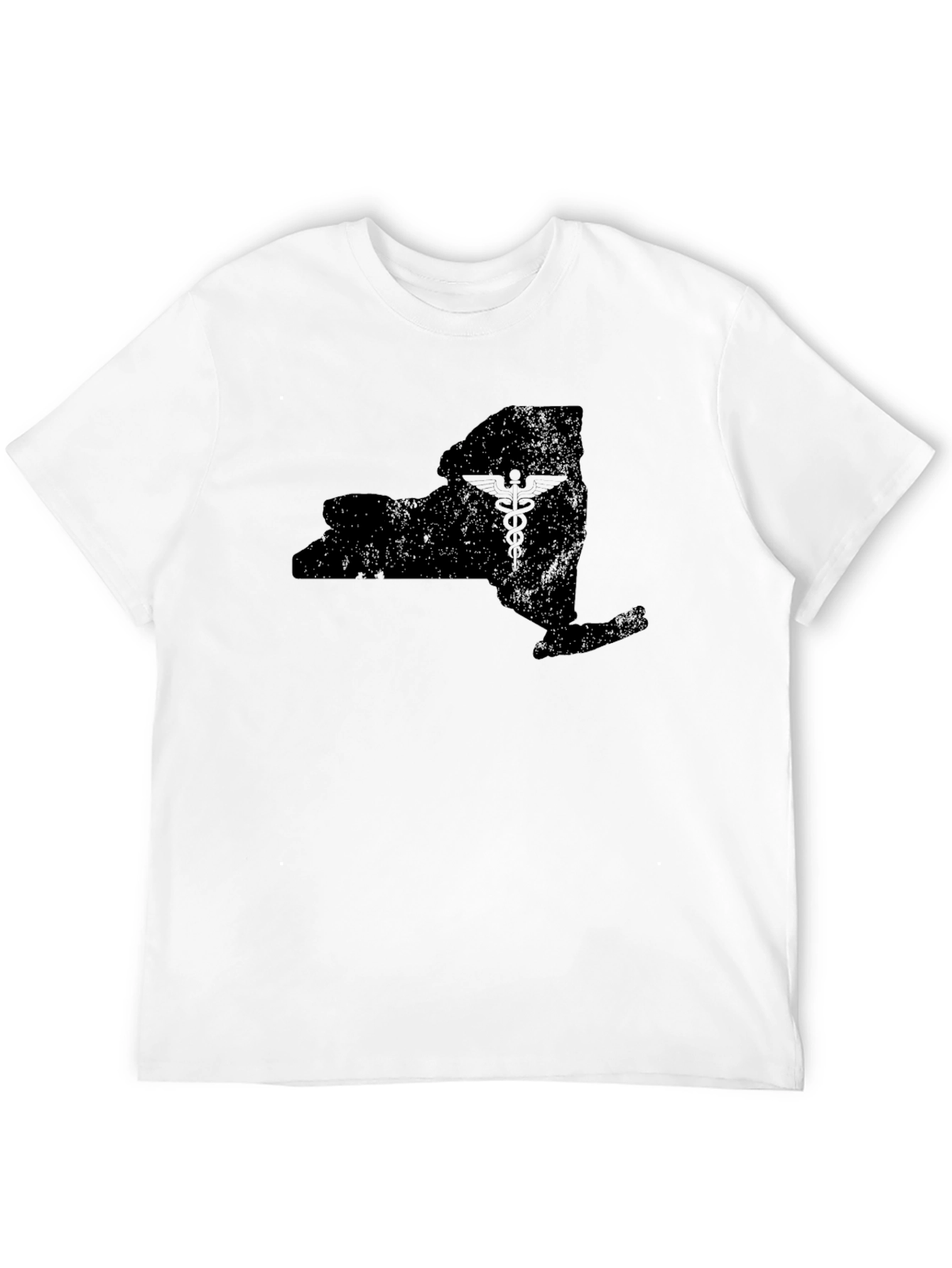 Black New York State Medical Symbol Tee view 12