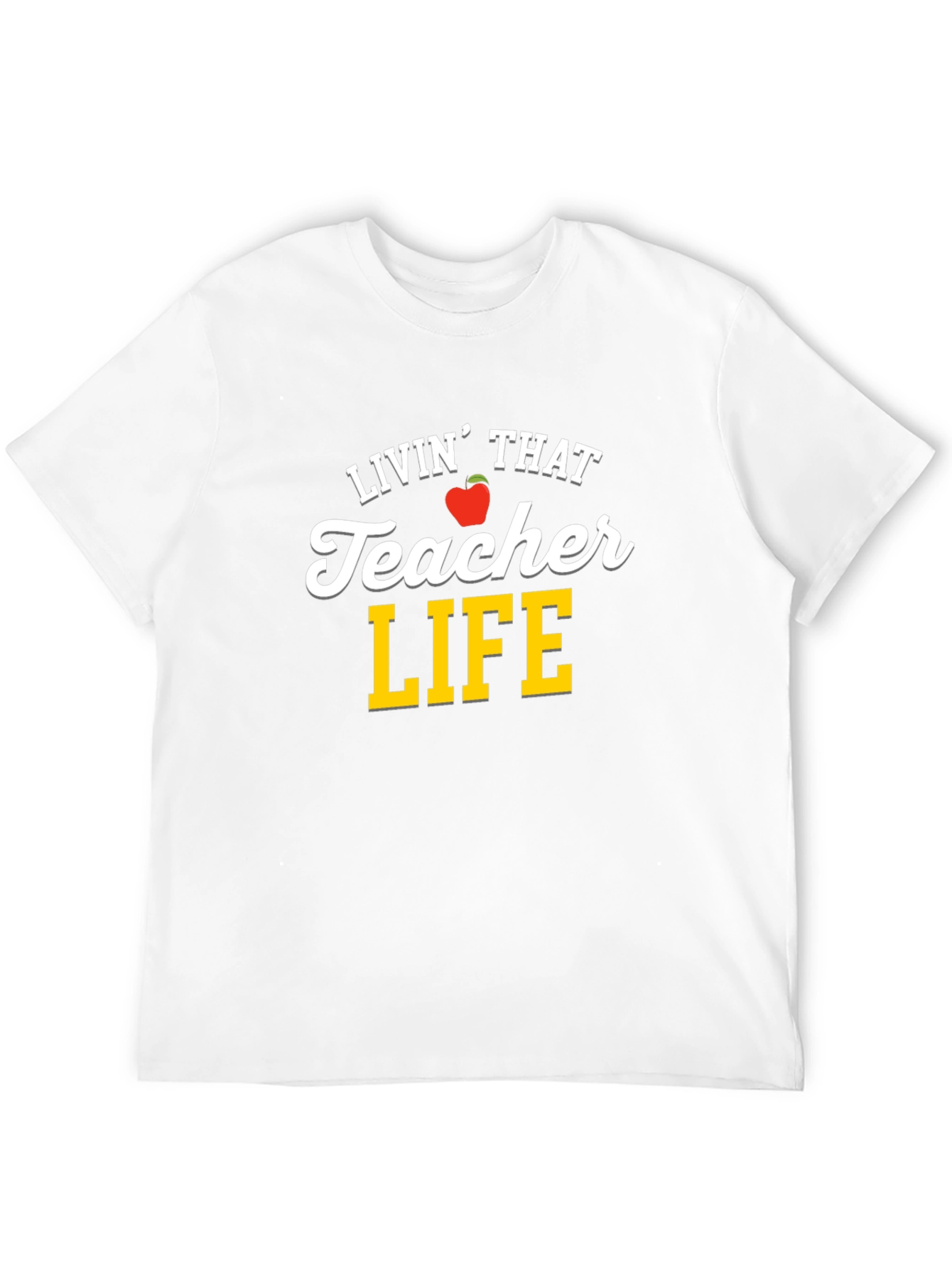 Black Livin' That Teacher Life T-Shirt view 12