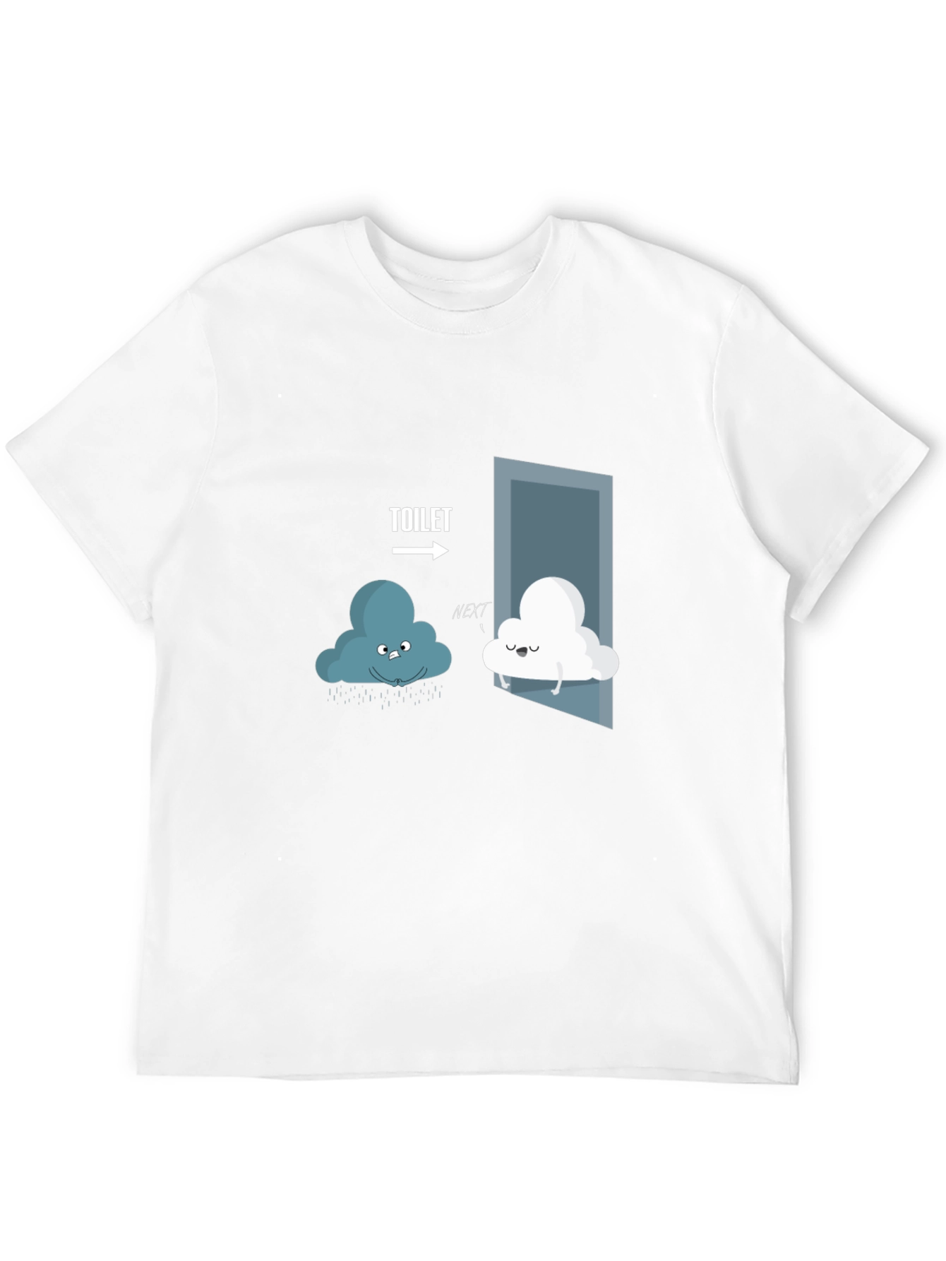 Black Toilet Humor Cloud T-Shirt  view 12