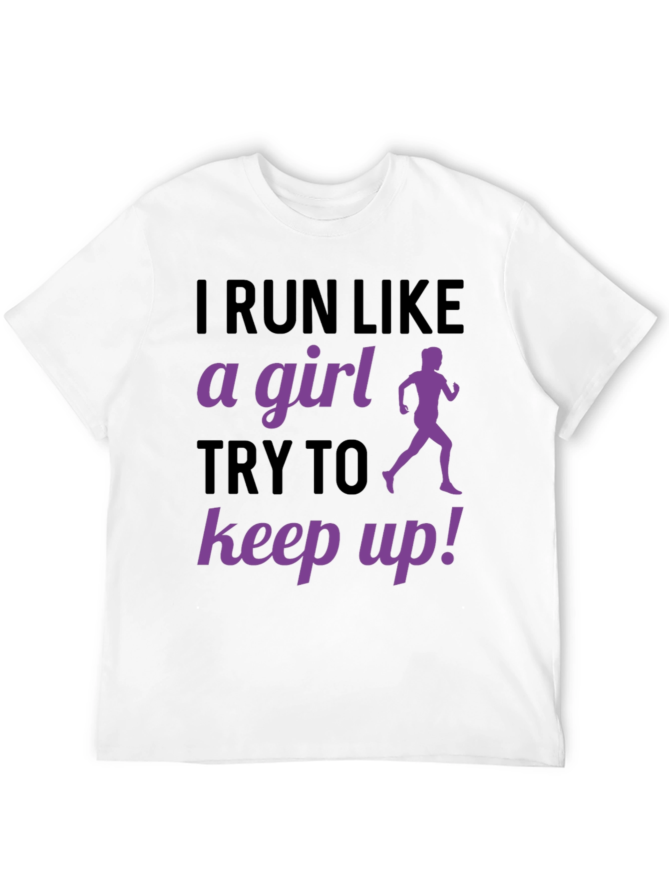 Black I Run Like A Girl T-Shirt Funny Running Gift view 12