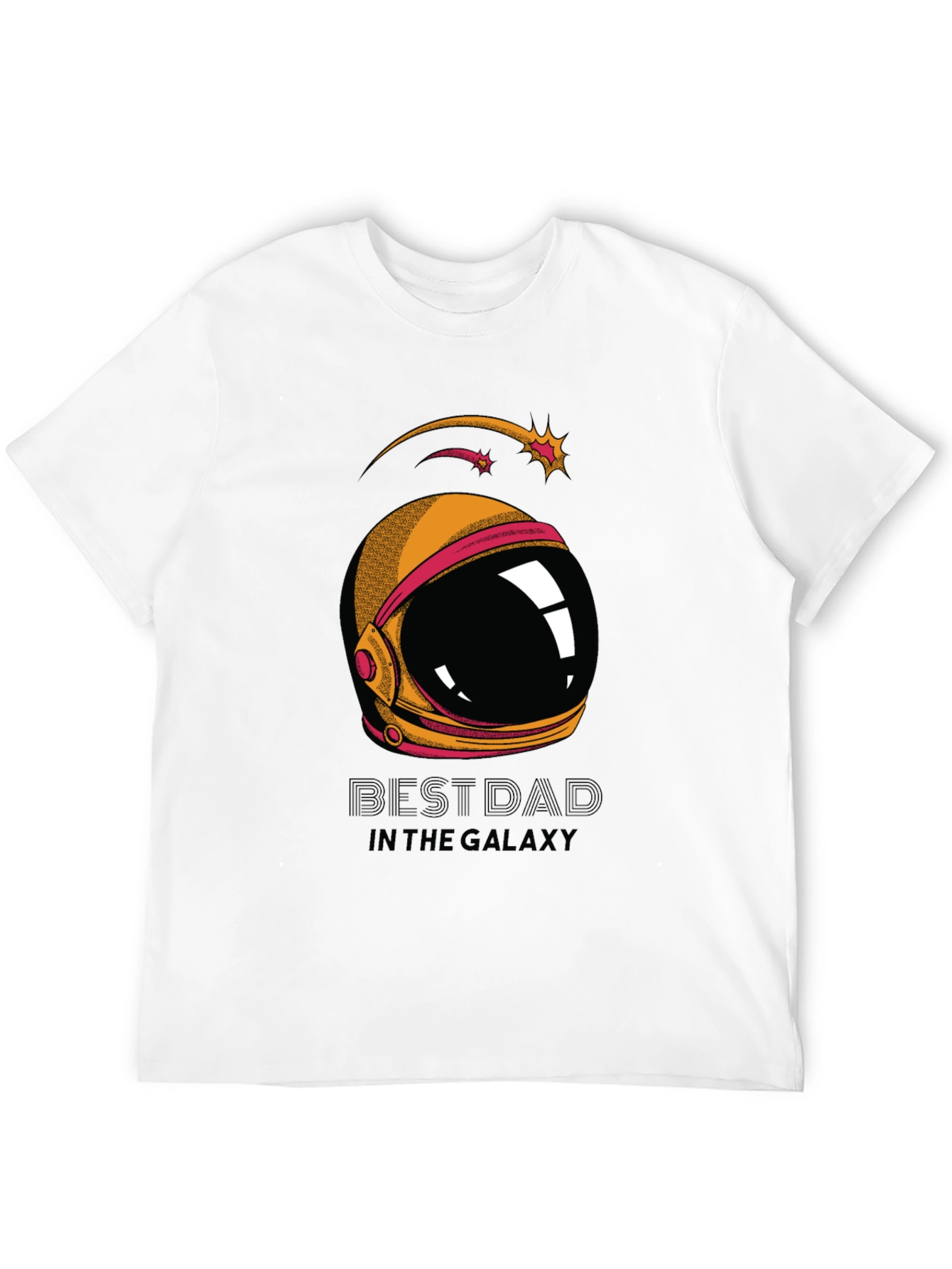 Black Best Dad Galaxy T-Shirt - Space Helmet Graphic Tee view 12