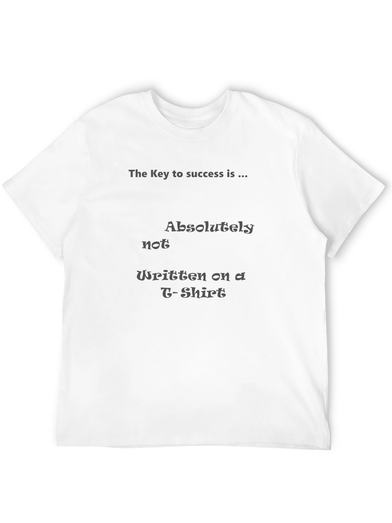 Black The Key to Success T-Shirt view 12