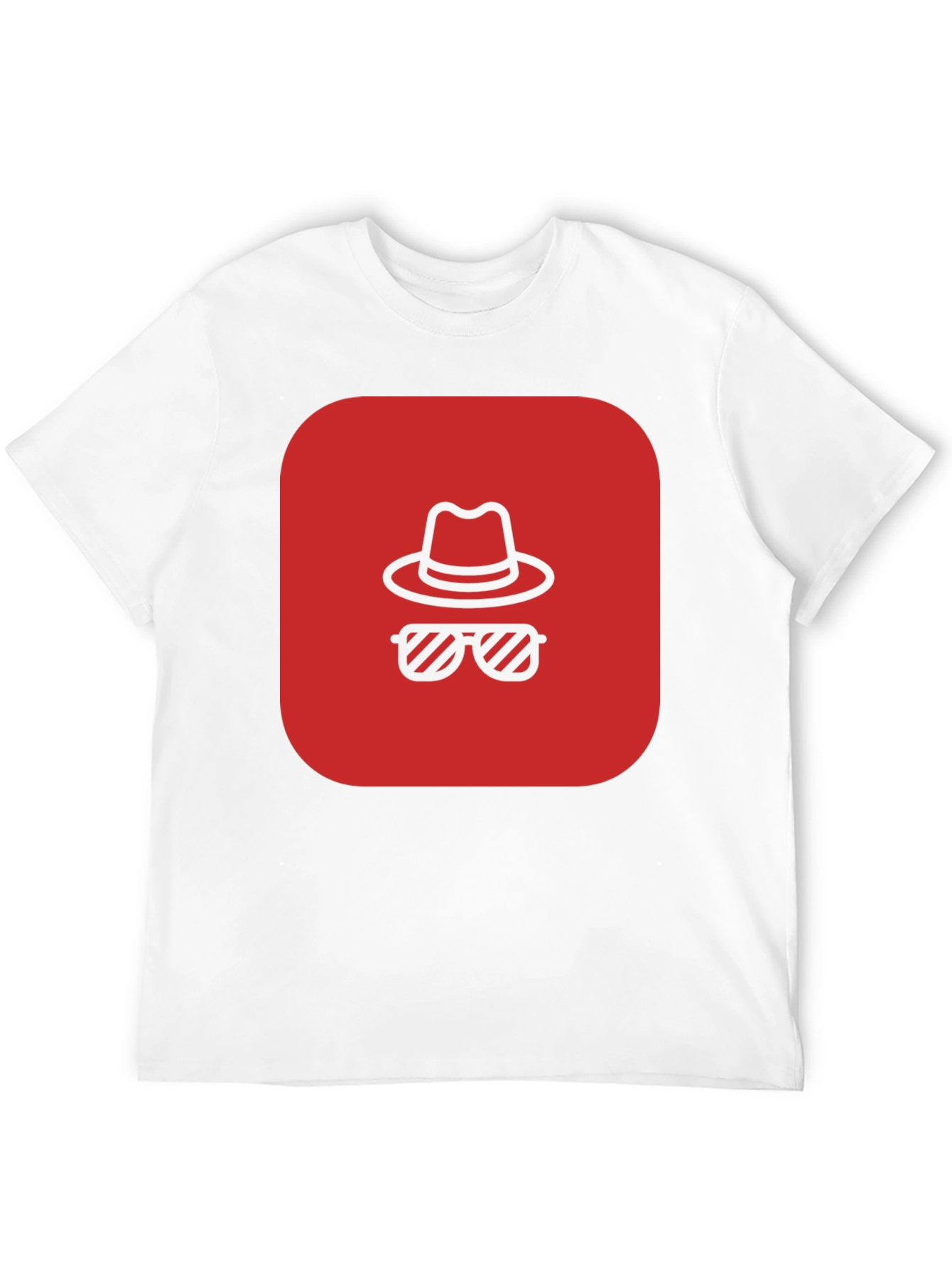 Black Red Spy Icon Black T-Shirt view 12