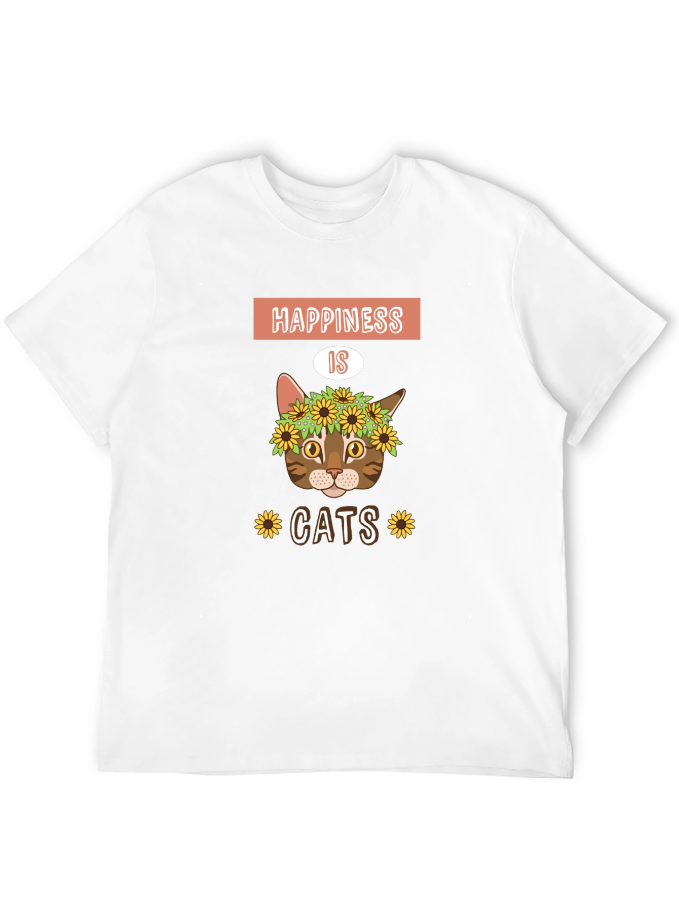 Black Happiness is Cats Graphic T-Shirt view 12