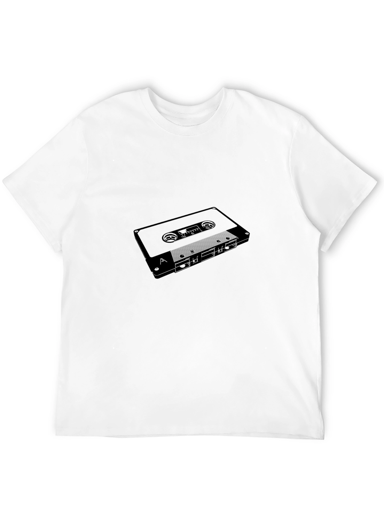 Black Retro Cassette Tape Graphic T-Shirt - Black view 12