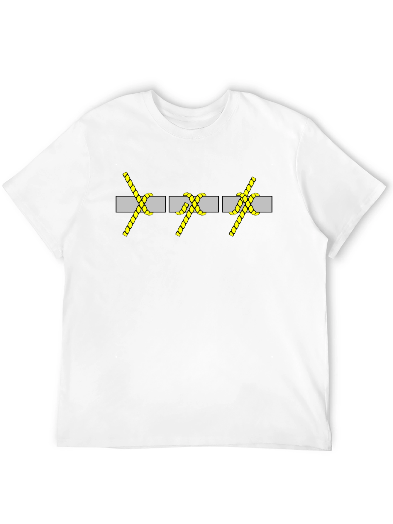 Black Rope Knot XXX Graphic Tee - Black Cotton Casual Shirt view 12