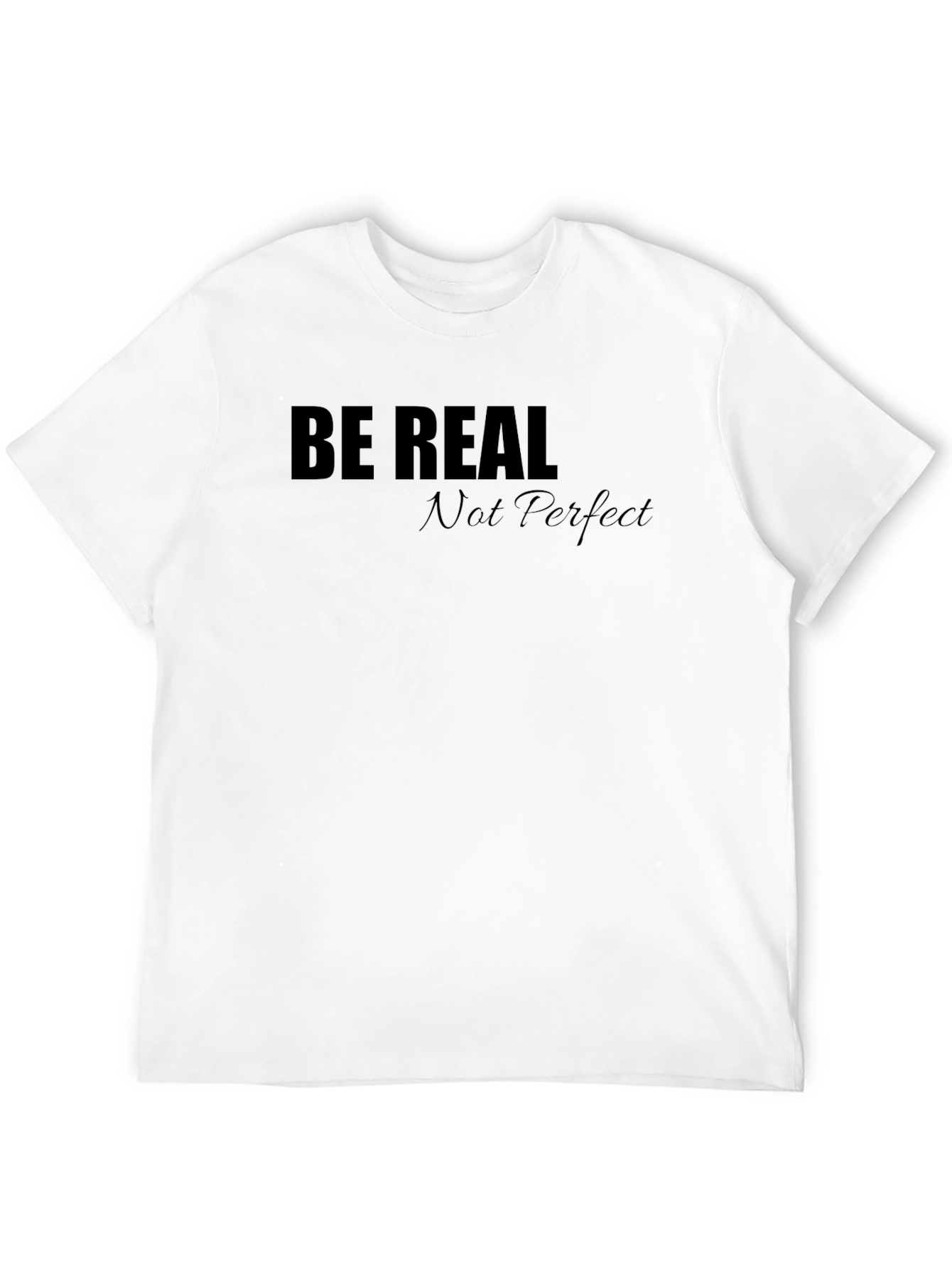 Black Be Real Graphic Tee - Black Casual T-Shirt view 12