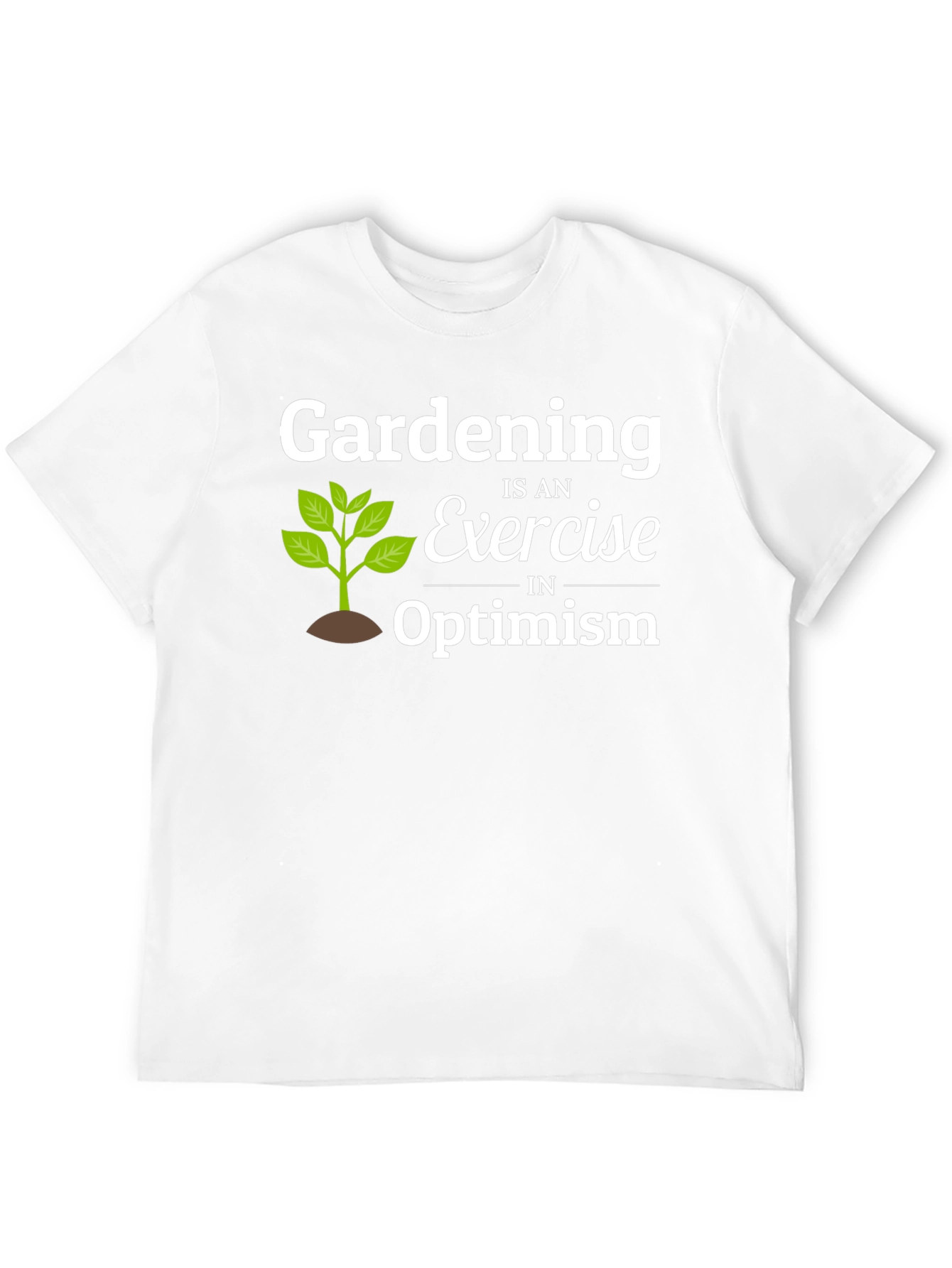 Black Gardening Optimism T-Shirt - Black Cotton Tee view 12